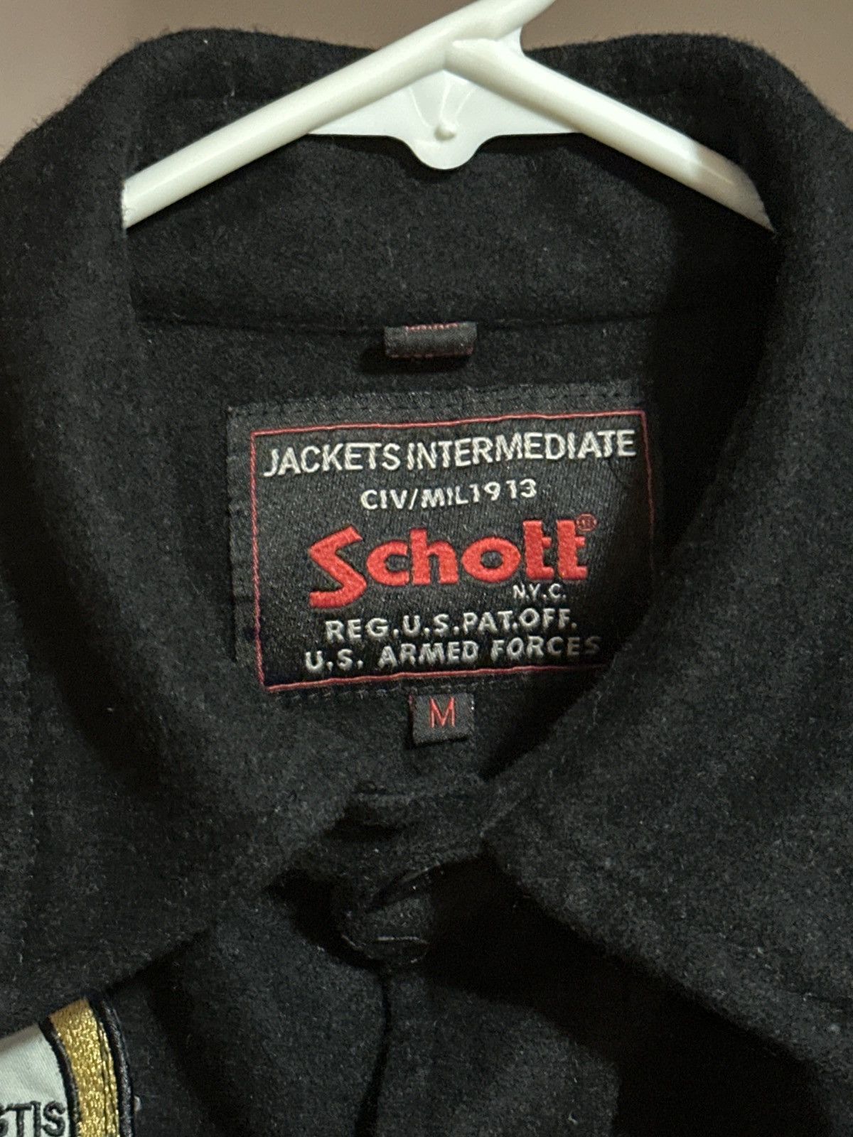 Schott Schott USS Midway Navy Patch Wool Shirt Size US M / EU 48-50 / 2 - 9 Thumbnail