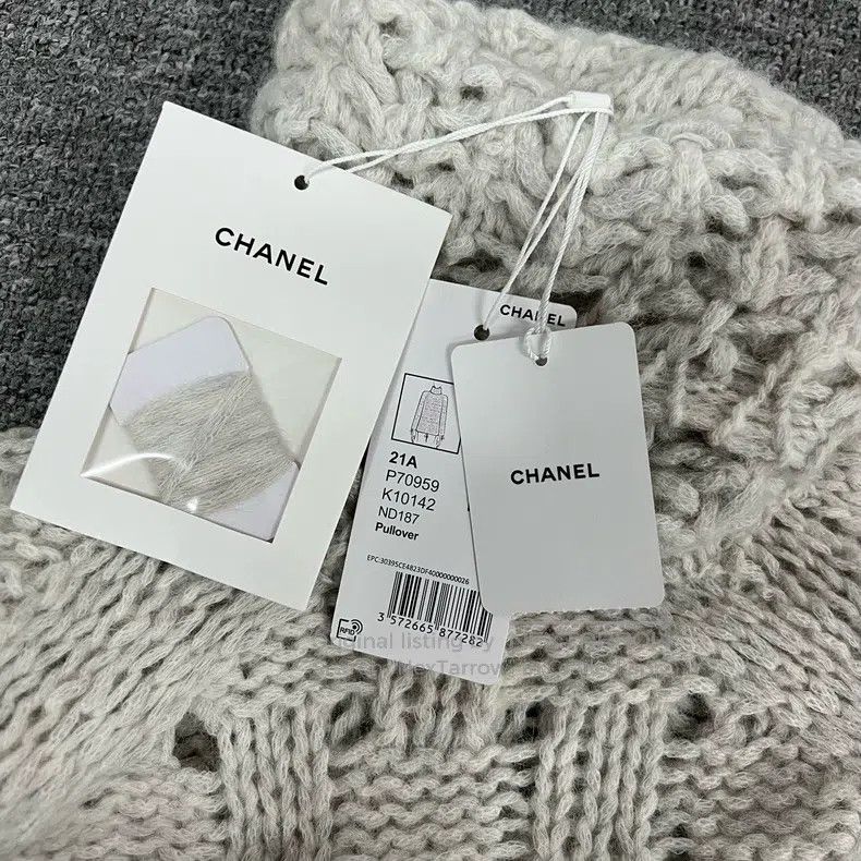 Chanel Chanel 21A Alpaca Wool Turtleneck Knitted Sweater Size XXS / US 00 / IT 34 - 5 Thumbnail