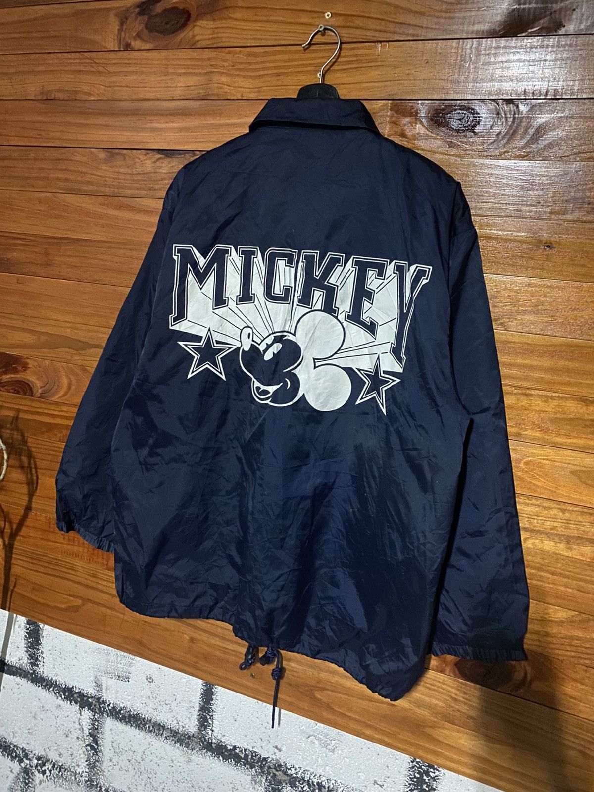 Mickey Mouse Vintage Tokyo Disneyland Mickey Mouse Coach Jacket Navy Size US M / EU 48-50 / 2 - 6 Thumbnail