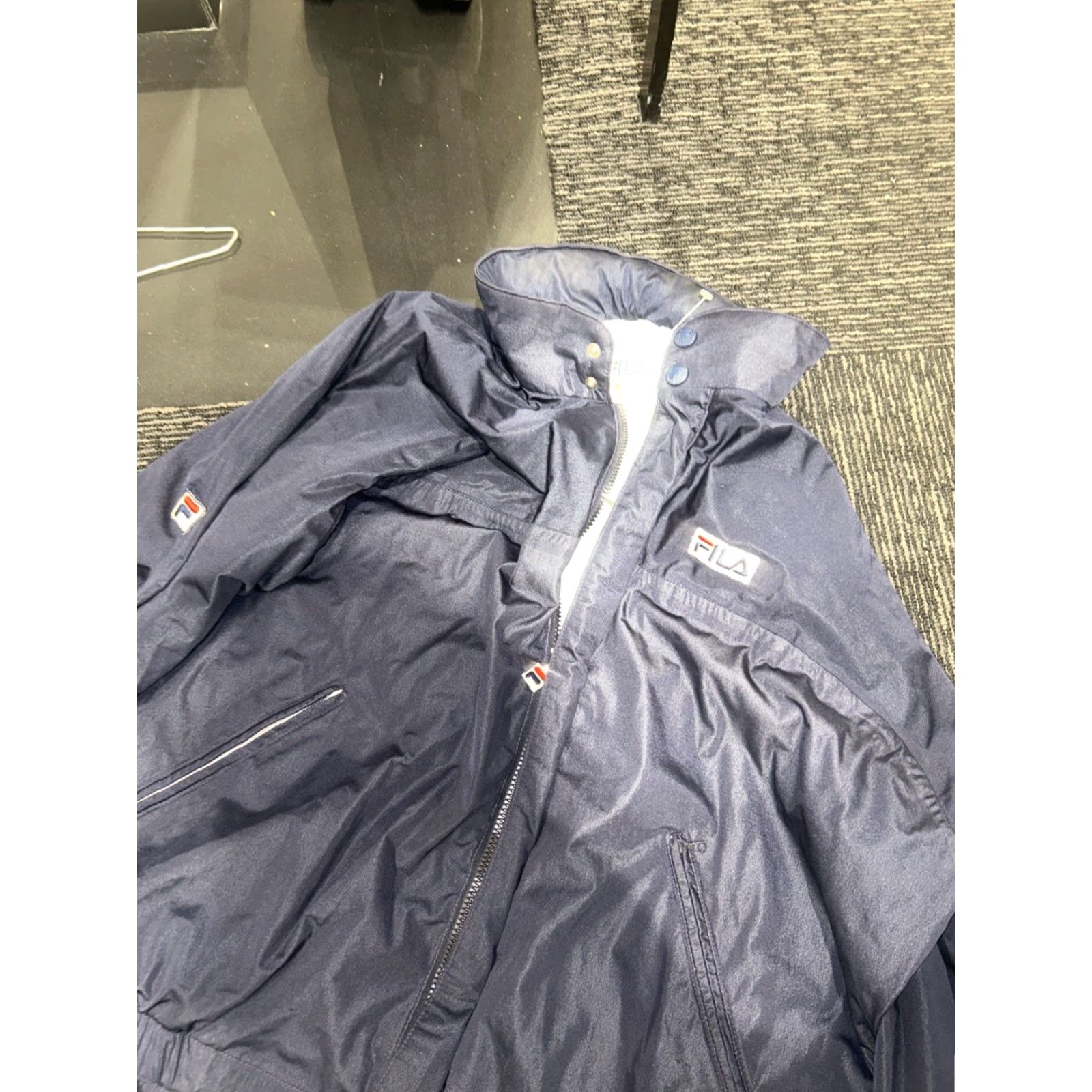 Fila VINTAGE FILA Italia GORE-TEX Unisex Jacket Parka Hooded 80s Blue USA Made 2 Piece Multi Purpose Logo L Adult Mens Womens (adjust if applicable) Size 42R - 4 Thumbnail