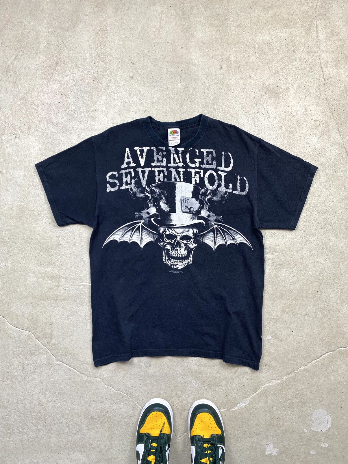 Band Tees Rare! Vintage 2007 Avenged Sevenfold Band T Shirt Size US L / EU 52-54 / 3 - 1 Thumbnail