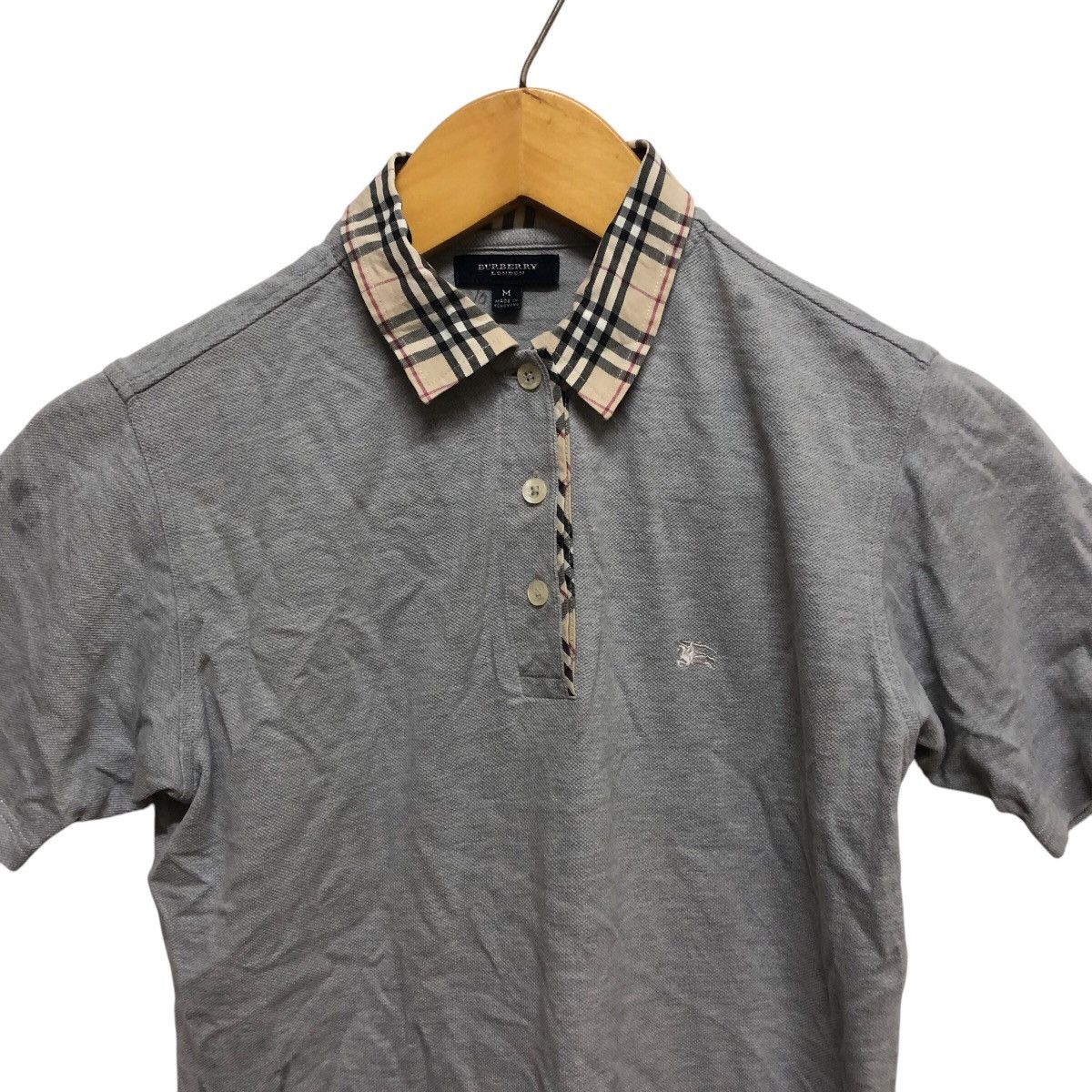 Burberry Vtg Burberry London Nova Check Embroidery Logo Polo Shirt Size US S / EU 44-46 / 1 - 4 Thumbnail