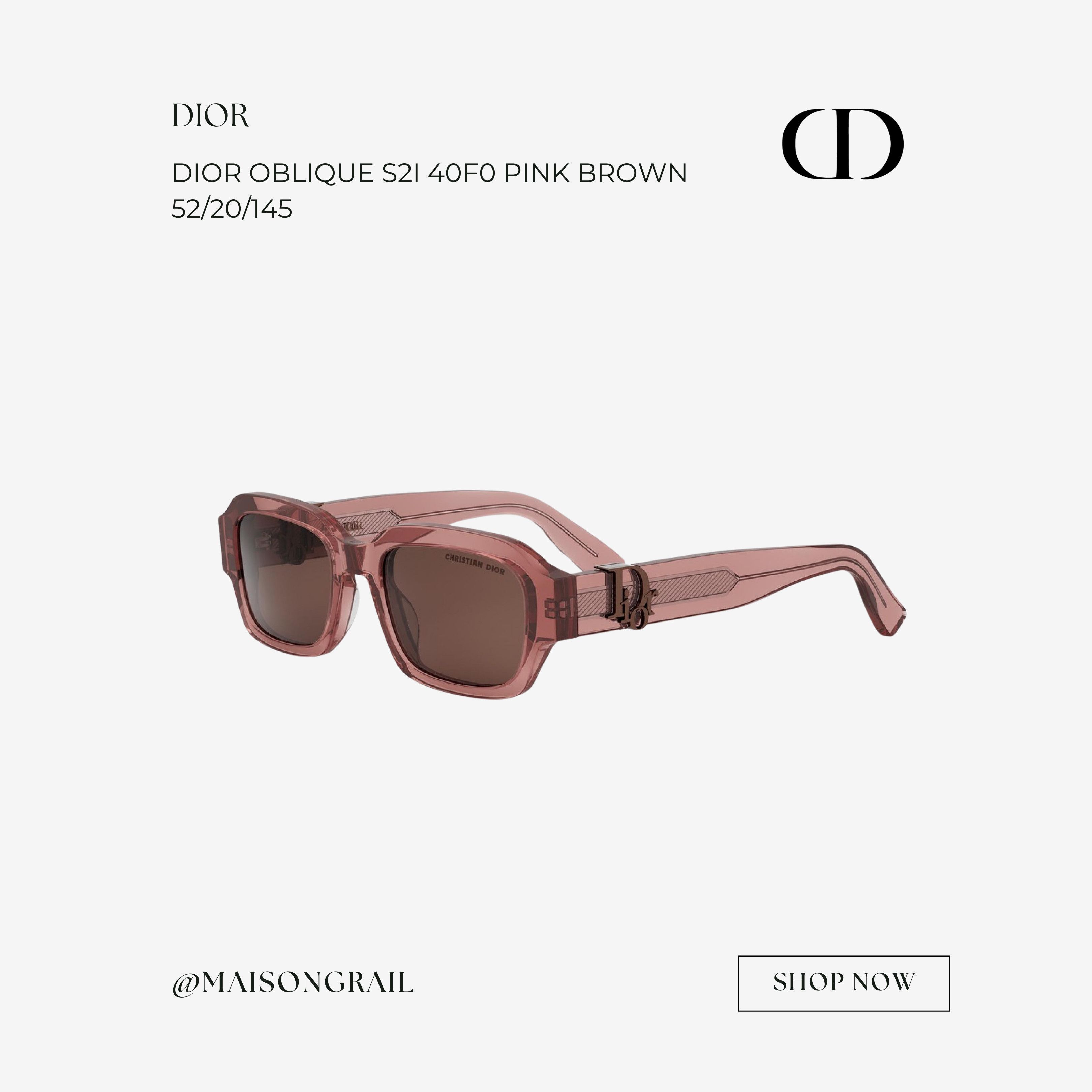 Dior RDIOR OBLIQUE S2I 40F0 SUNGLASSES Size ONE SIZE - 1 Thumbnail