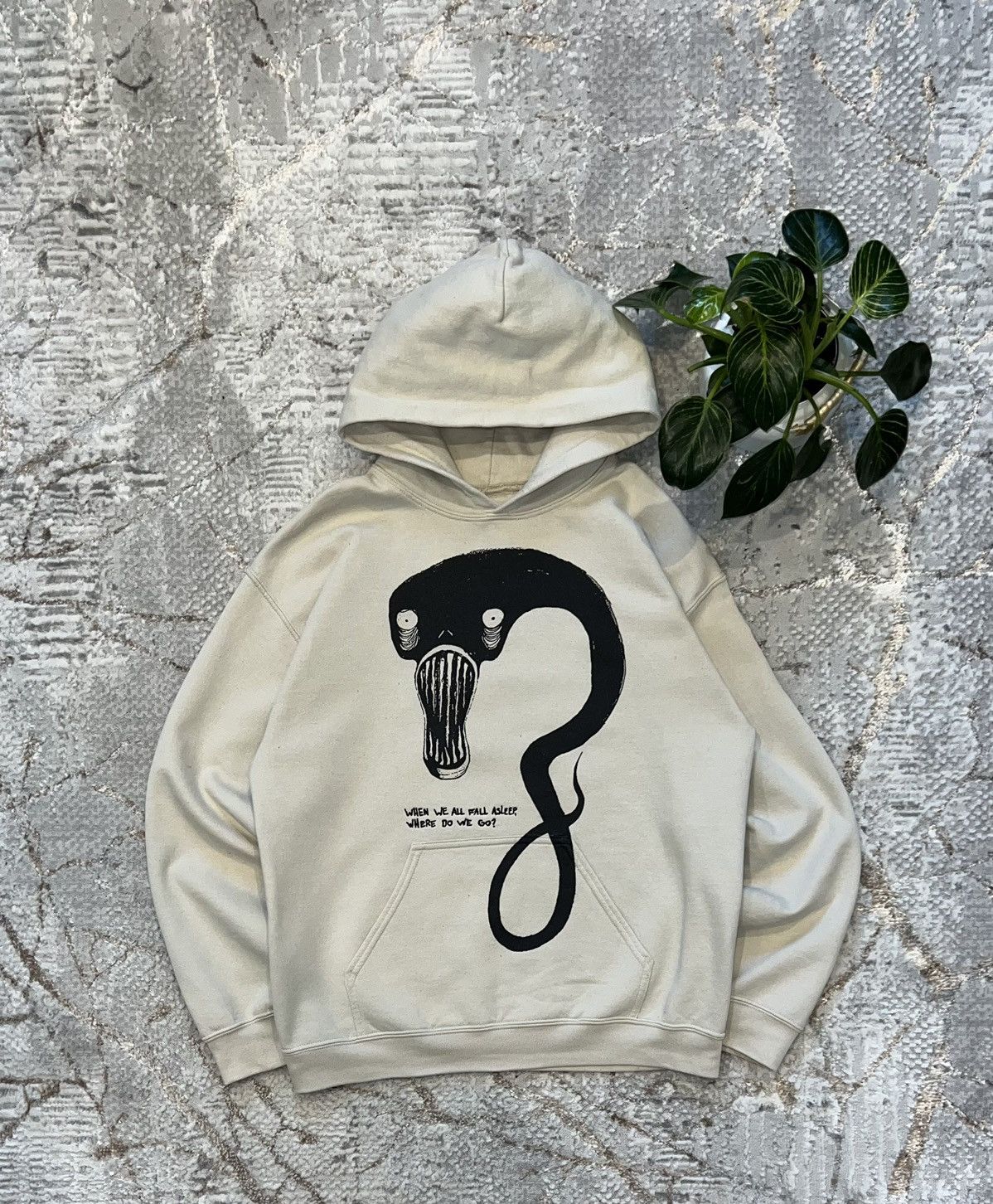 Band Tees Billie Eilish Streetwear BILLIE EILISH WHEN WE ALL FALL ASLERO SNAKE MONSTER HOODIE Grailed