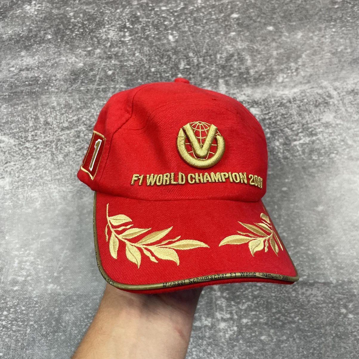 Ferrari Rare Ferrari 2001 World Champion Schumacher Cap Size ONE SIZE - 13 Thumbnail