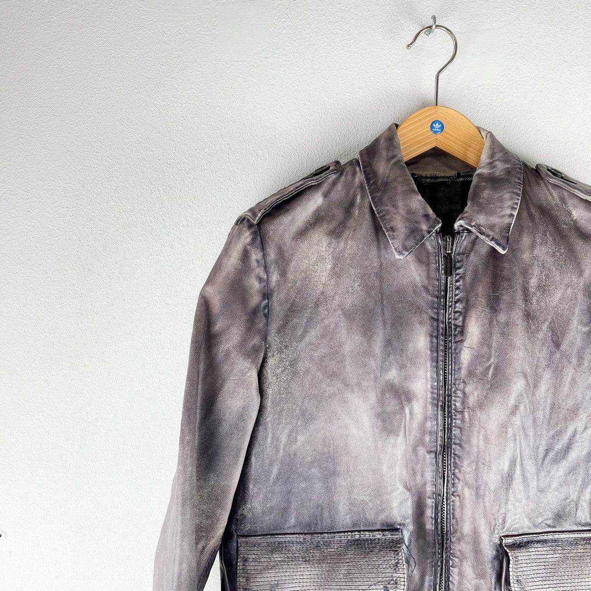 Iceberg ICEBERG Leather RARE Bomber Jacket SZ M Size US M / EU 48-50 / 2 - 3 Thumbnail