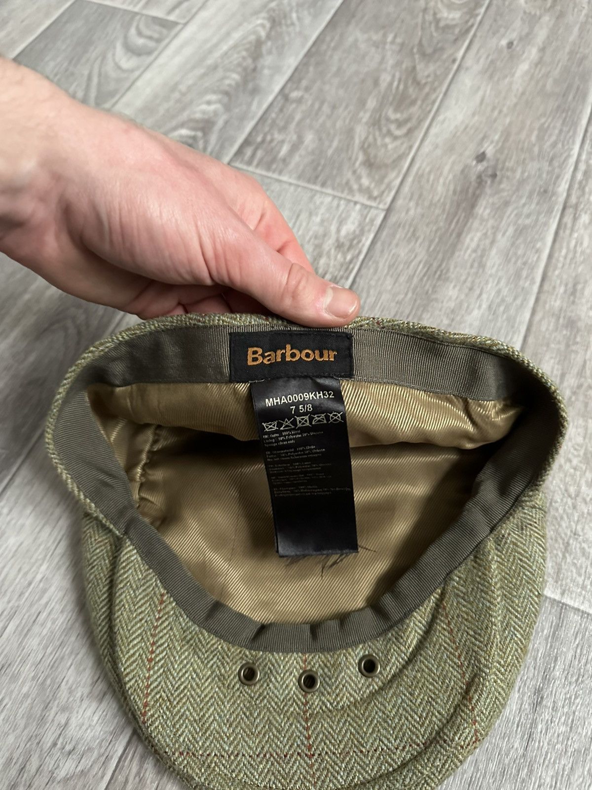 Barbour × Vintage Barbour Vintage Cap/Hat, brown, rare Size ONE SIZE - 4 Thumbnail