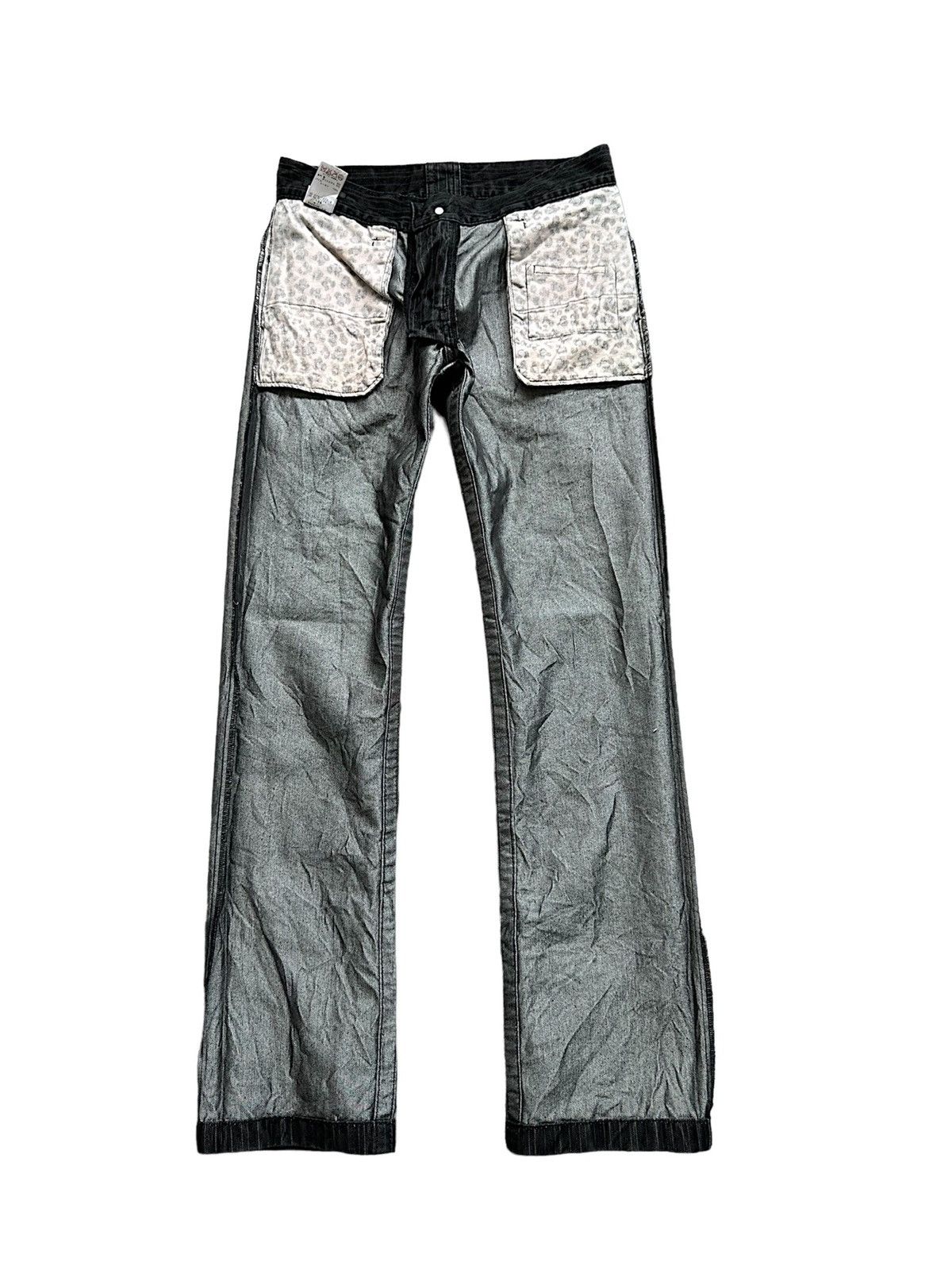 JUN MEN 2010's JUNMEN Japan velour denim gothic jeans Size US 32 / EU 48 - 3 Thumbnail