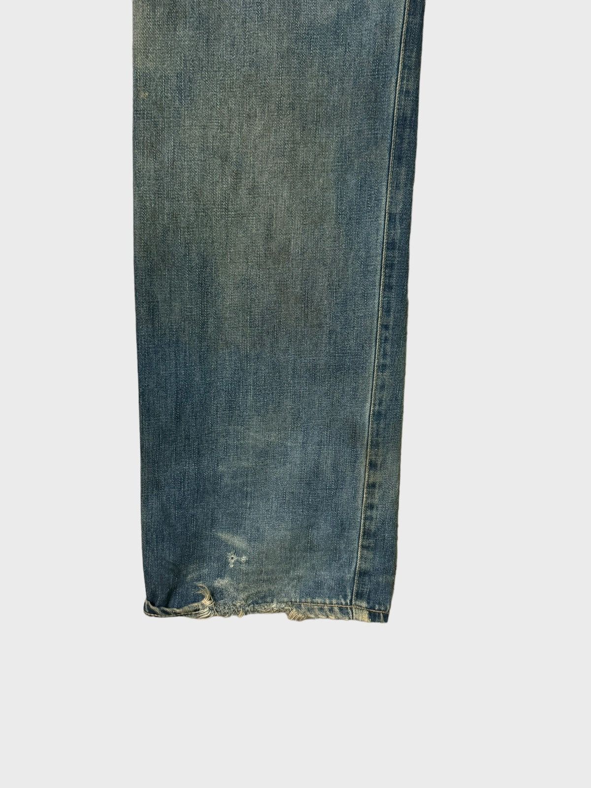 Edwin Vintage Edwin 505 Mud Wash Distressed Selvedge Jeans Size US 31 - 13 Thumbnail
