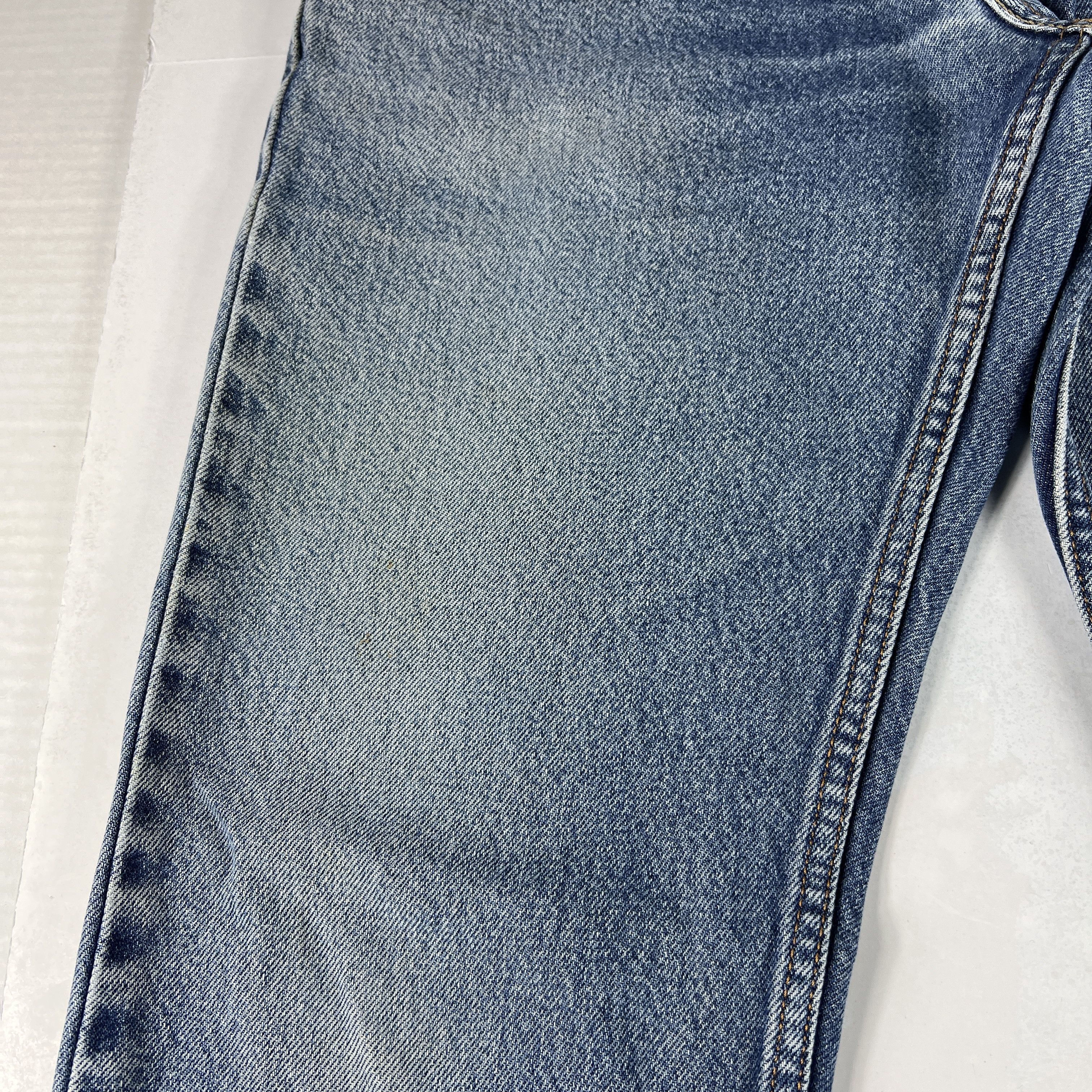 Levi's × Vintage Y2K Levi's Jean 505 Straight Blue Faded Grunge Cotton Denim Size US 33 - 8 Thumbnail