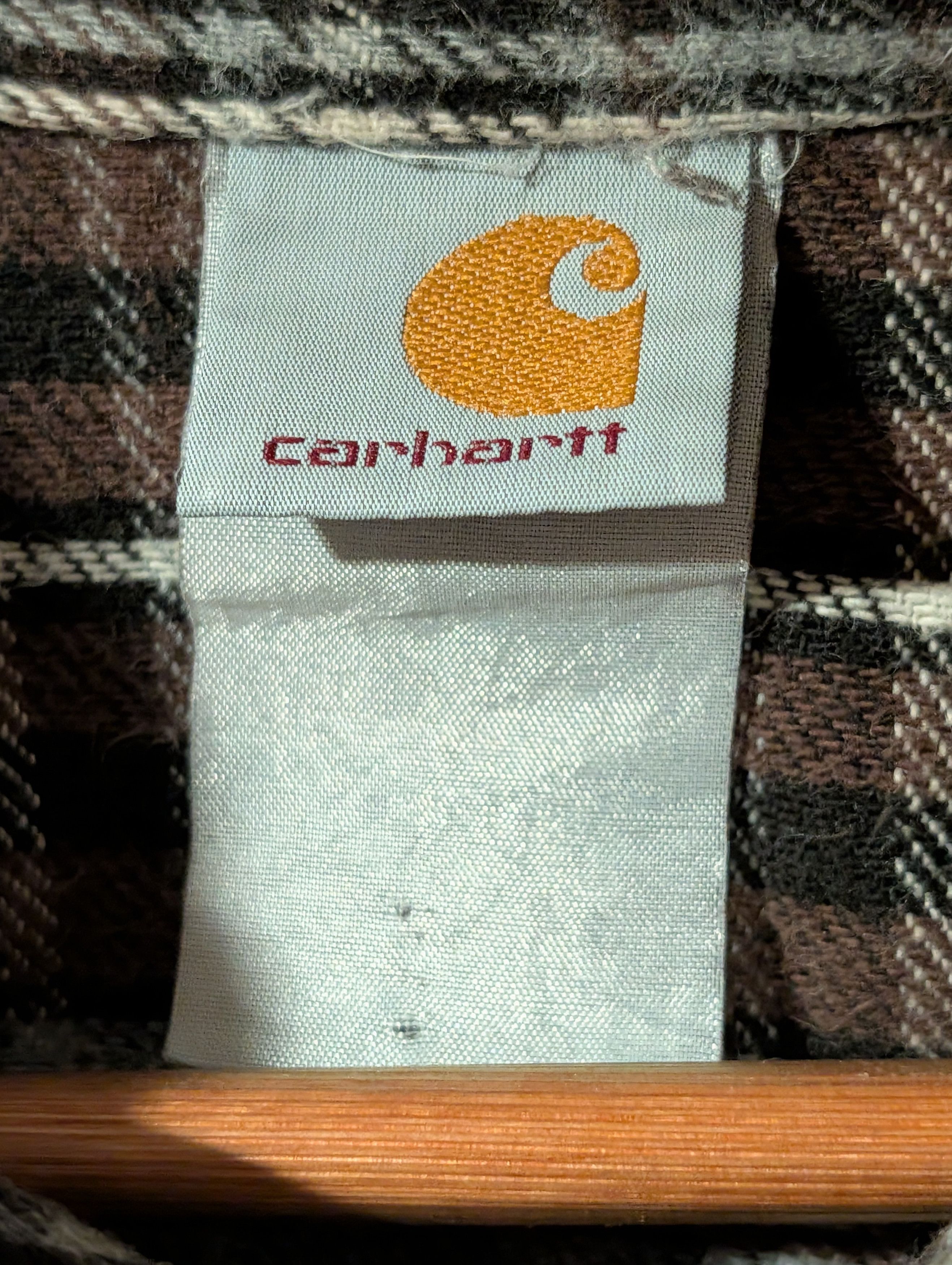Carhartt Vintage 90s Carhartt Heavy Weighted Large Flannel Shirt Size US L / EU 52-54 / 3 - 2 Thumbnail