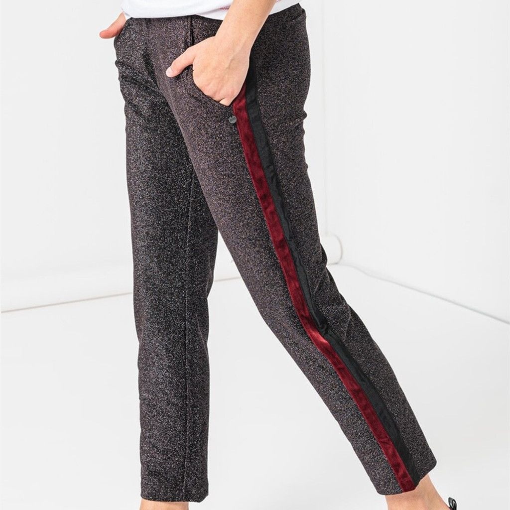 Scotch & Soda NWOT Scotch & Soda Atelier Lurex velvet side stripe pants S Size 27" / US 4 / IT 40 - 3 Thumbnail