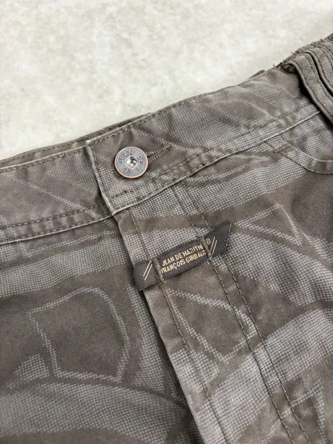 Marithe + Francois Girbaud 2000s Marithé + François Girbaud Grey Shadow Tagged Abstract Pants Size US 32 / EU 48 - 10 Thumbnail