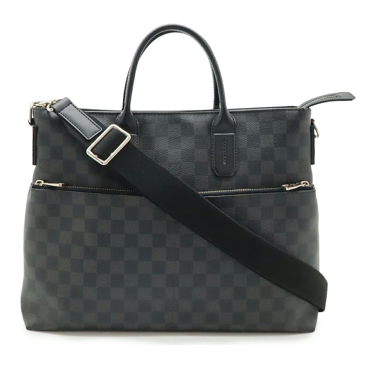 Louis Vuitton Louis Vuitton Louis Vuitton Damier Graphite 2way Briefcase Textile Business Bag N41564 DUTY FREE for USA Size ONE SIZE - 1 Thumbnail
