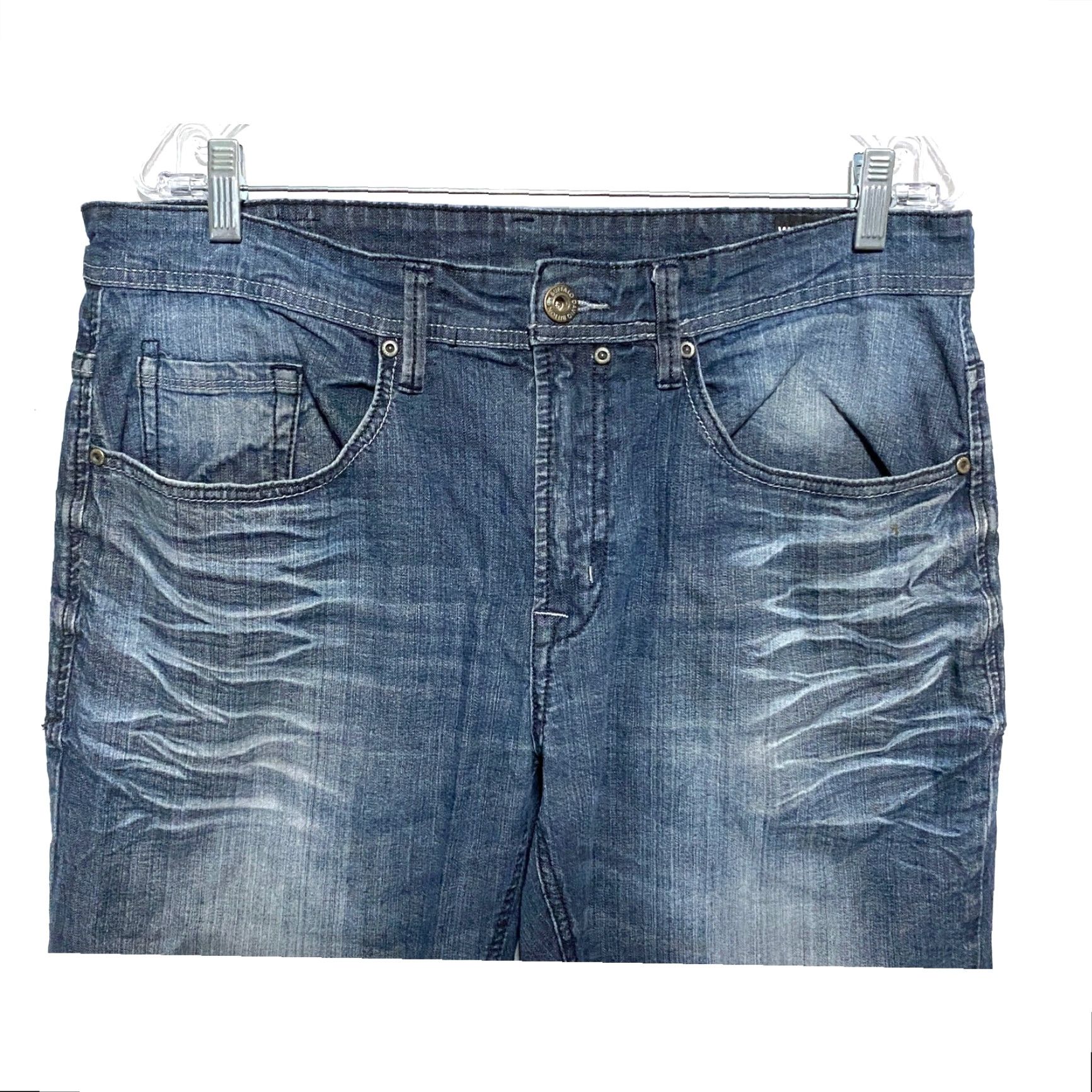 Buffalo David Bitton Buffalo David Bitton Jeans Evan-X Slim Stretch Mens 34x32 Whiskered Grunge Y2K Size US 34 / EU 50 - 3 Thumbnail