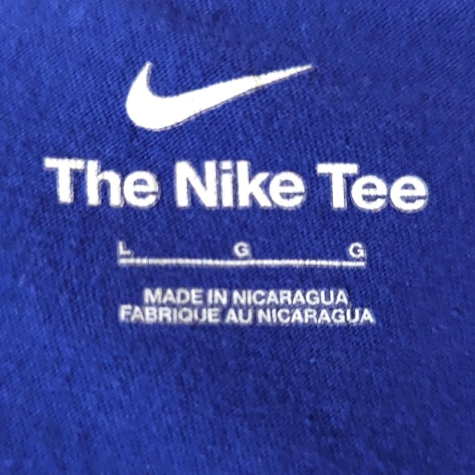 Nike Nike T Shirt Mens Large Blue Big Swoosh Streetwear Size US L / EU 52-54 / 3 - 7 Thumbnail