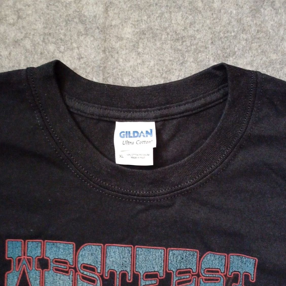 Gildan Woodstock Mens T Shirt XL Black Westfest 40th Anniversary San Francisco CA 2009 USA Music Rock 70s Shirts Mens Size US XL / EU 56 / 4 - 6 Thumbnail
