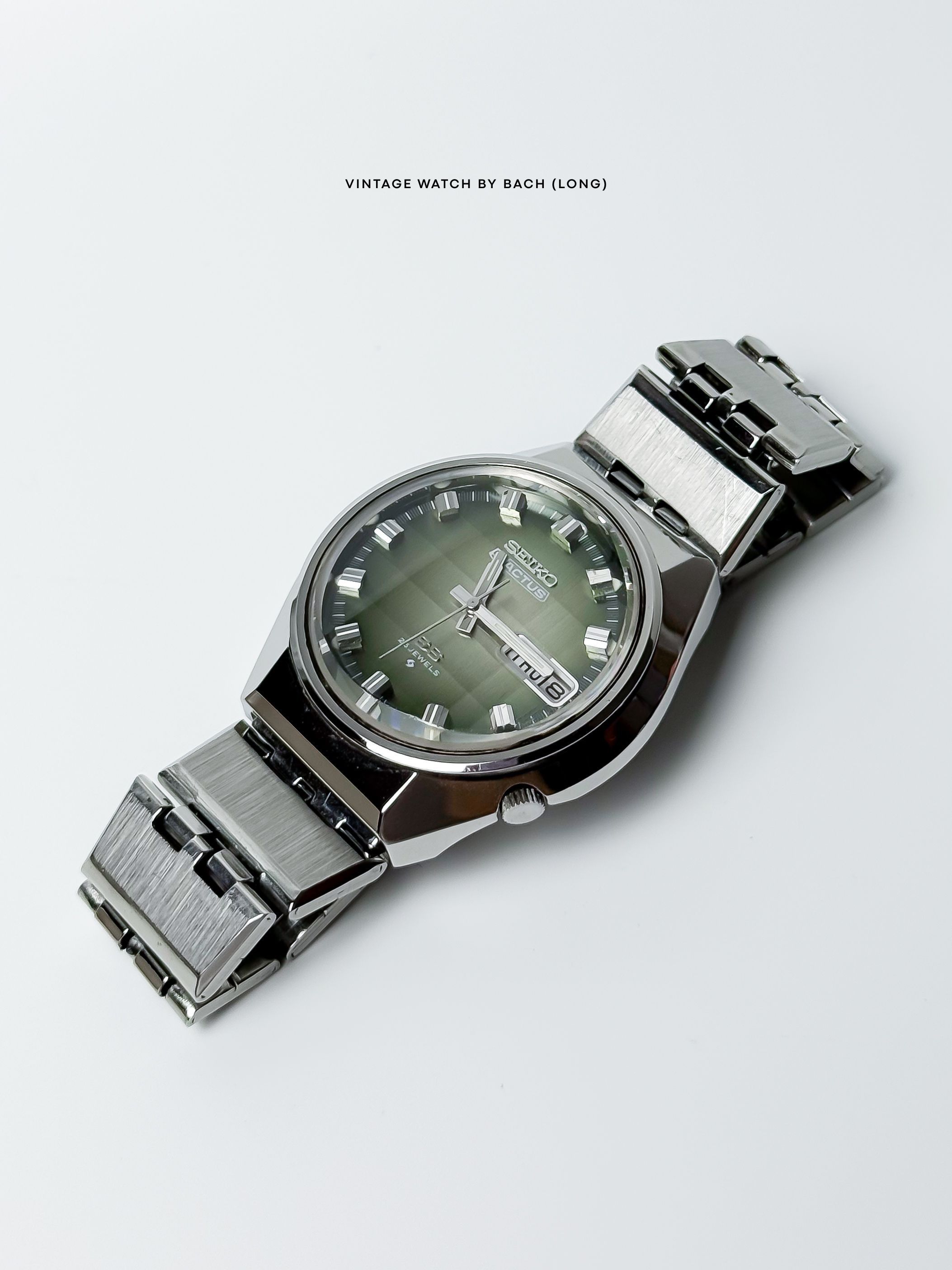 Seiko Vintage Seiko 5 Actus 6106-7690 Gradient Green Dial Size ONE SIZE - 5 Thumbnail
