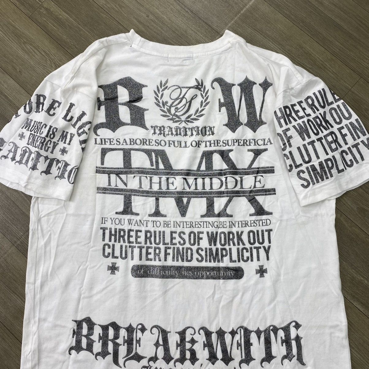 If Six Was Nine 2000s Remak Gear Tribal Poem Skulls Cross Gothic Y2K Tshirt Size US XL / EU 56 / 4 - 3 Thumbnail