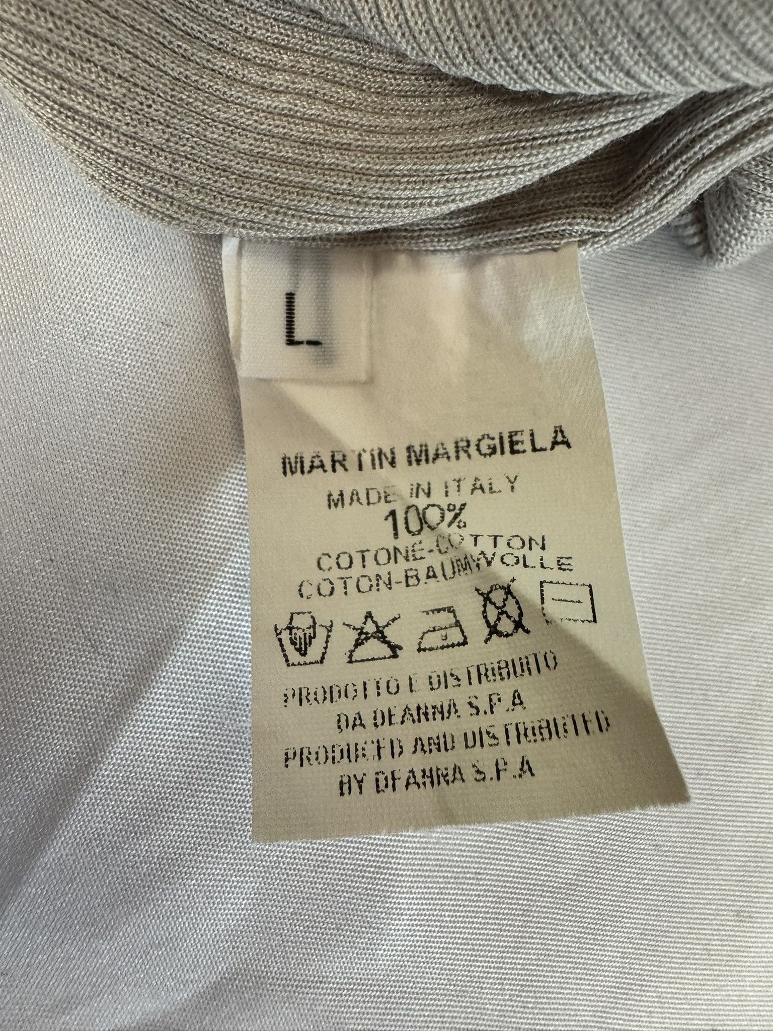 Maison Margiela Martin Margiela Blank Label Cotton Draped Cowl Top Greige Size L / US 10 / IT 46 - 4 Thumbnail