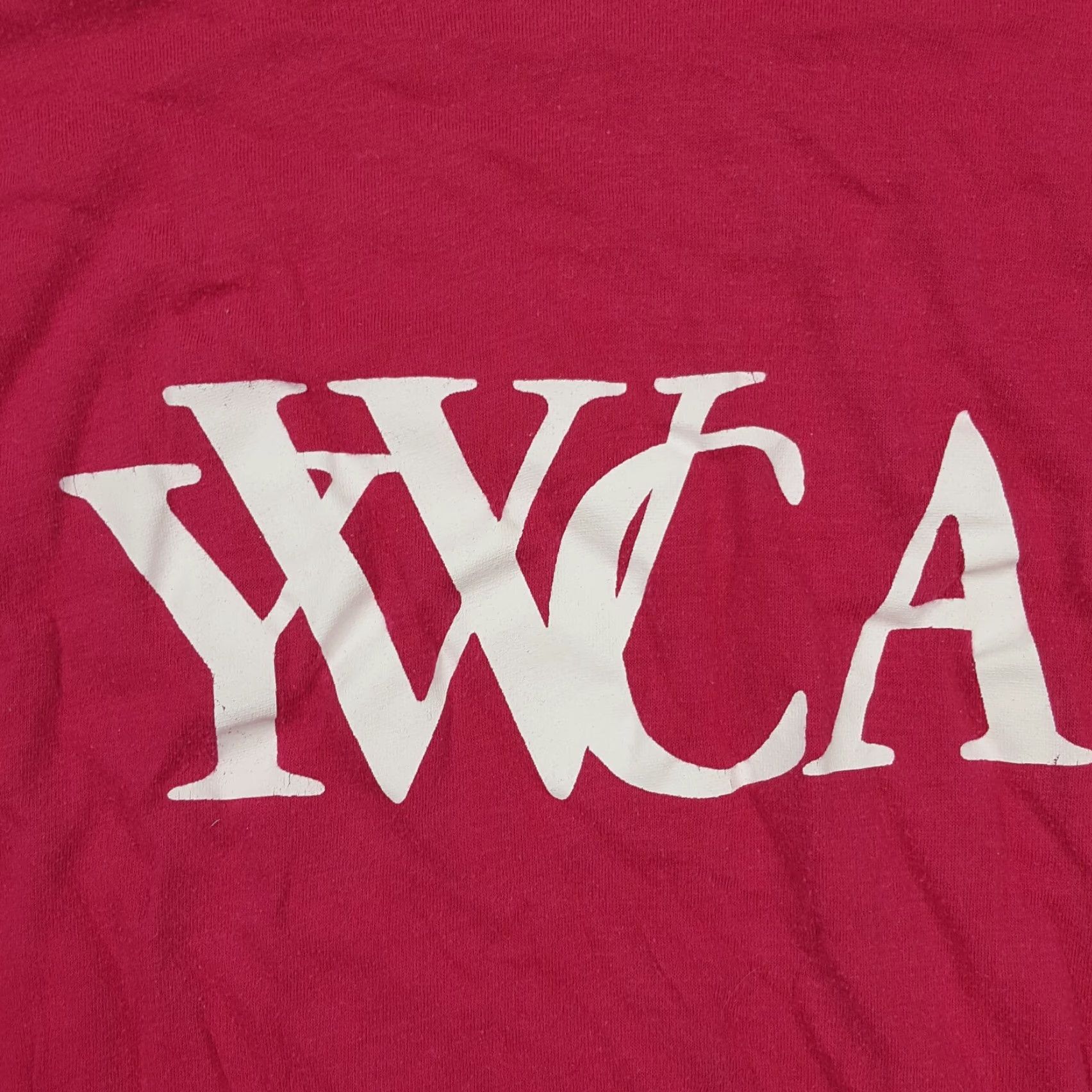 Vintage Vintage 80s YWCA Pink Retro Sports Women's Small Short Sleeve T Shirt Top USA Size S / US 4 / IT 40 - 3 Thumbnail