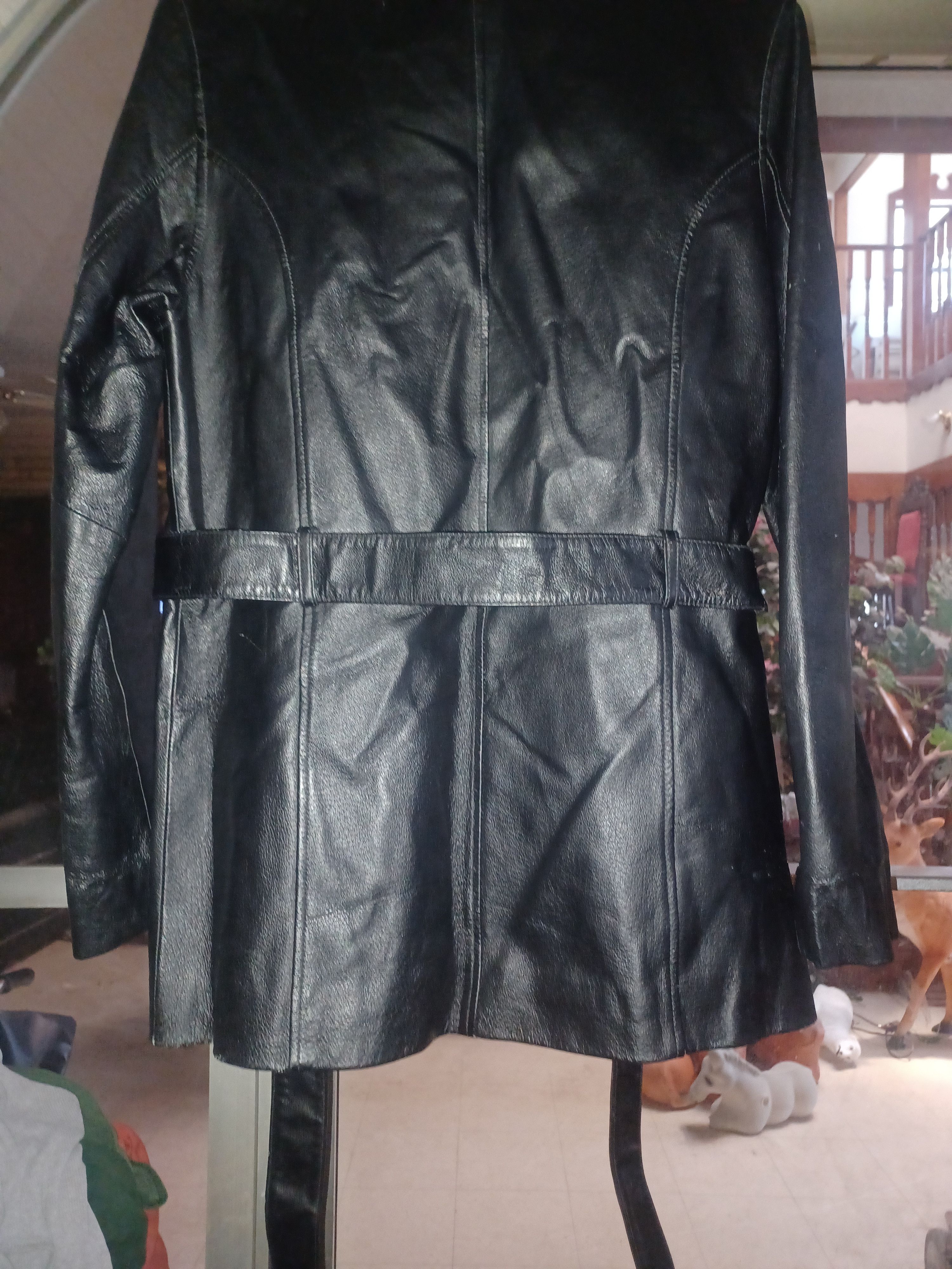 Sonoma Sonoma Women's Leather Coat Small Black Size S / US 4 / IT 40 - 2 Thumbnail