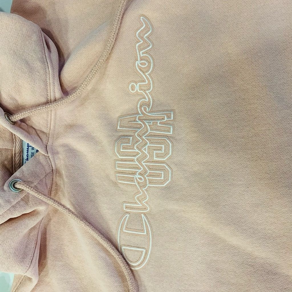 Champion Champion Pink Crop top Hoodie Size L Size L / US 10 / IT 46 - 2 Thumbnail