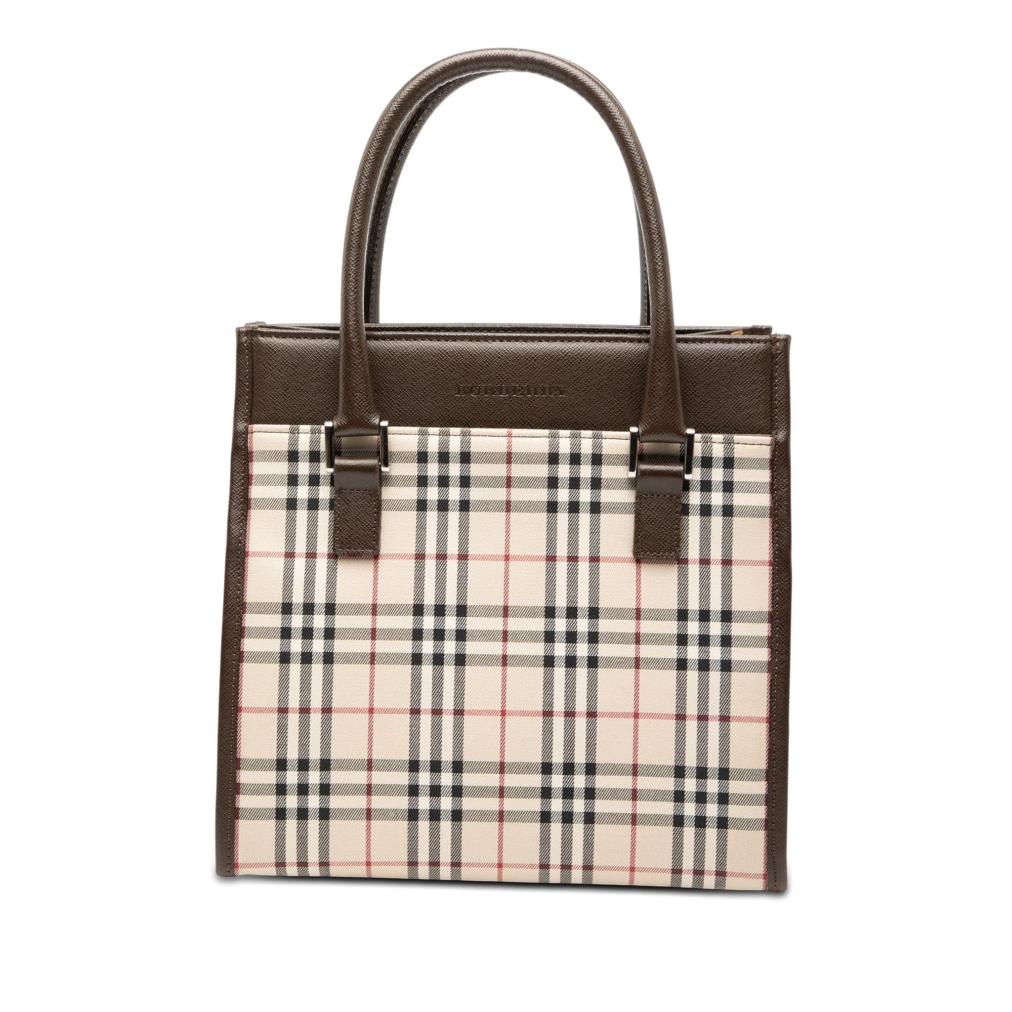 Burberry House Check Canvas Handbag Size ONE SIZE - 1 Thumbnail