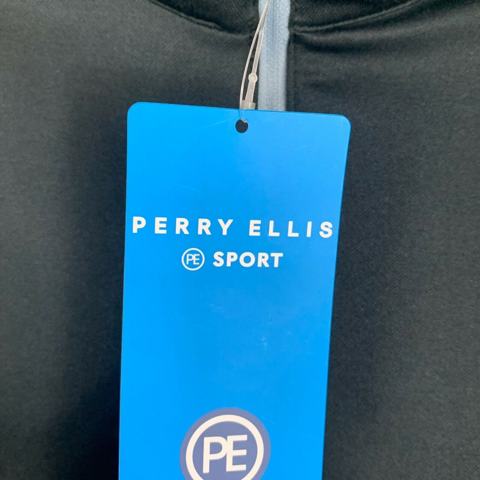 Perry Ellis Mens Perry Ellis Large Blue Cotton Blend Long Sleeve Pull Ov Size US L / EU 52-54 / 3 - 4 Thumbnail
