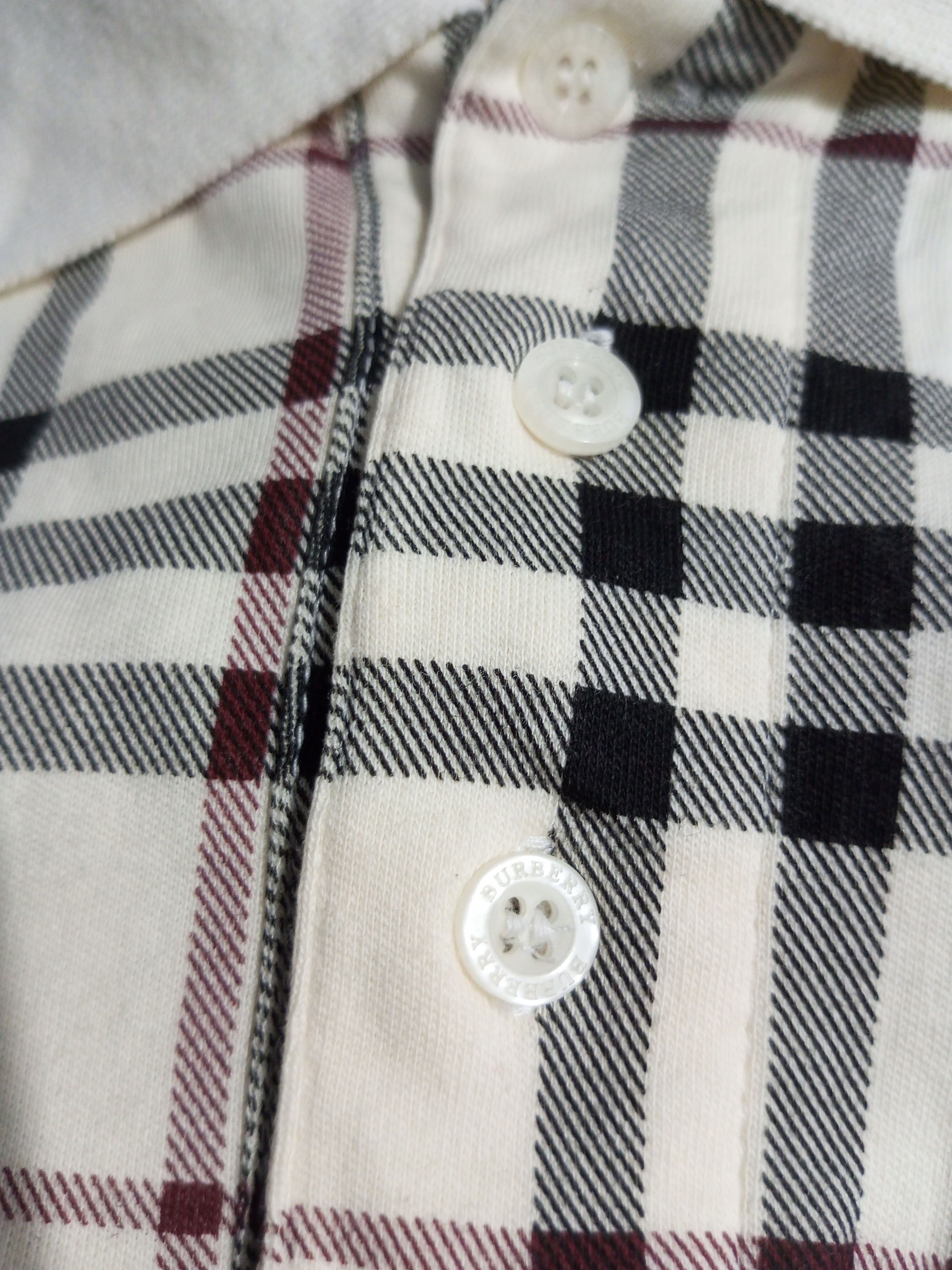 Burberry × Vintage Vintage Burberry nova check full long sleeve polo shirt Size US L / EU 52-54 / 3 - 3 Thumbnail