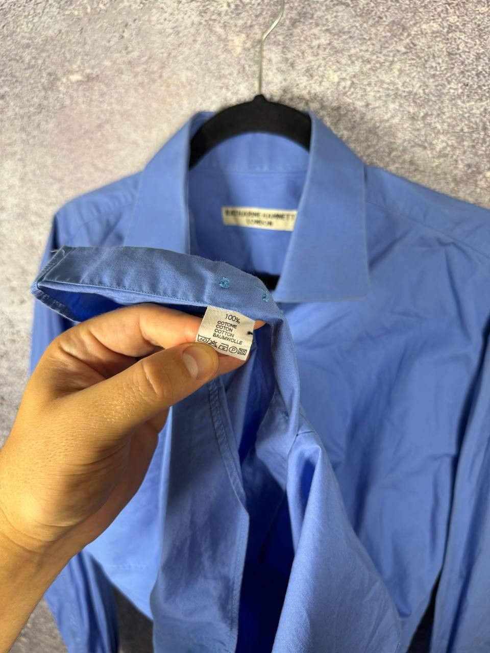 Katharine Hamnett London Katharine Hamnett London Shirt Button Blue Men's Size US XL / EU 56 / 4 - 9 Thumbnail
