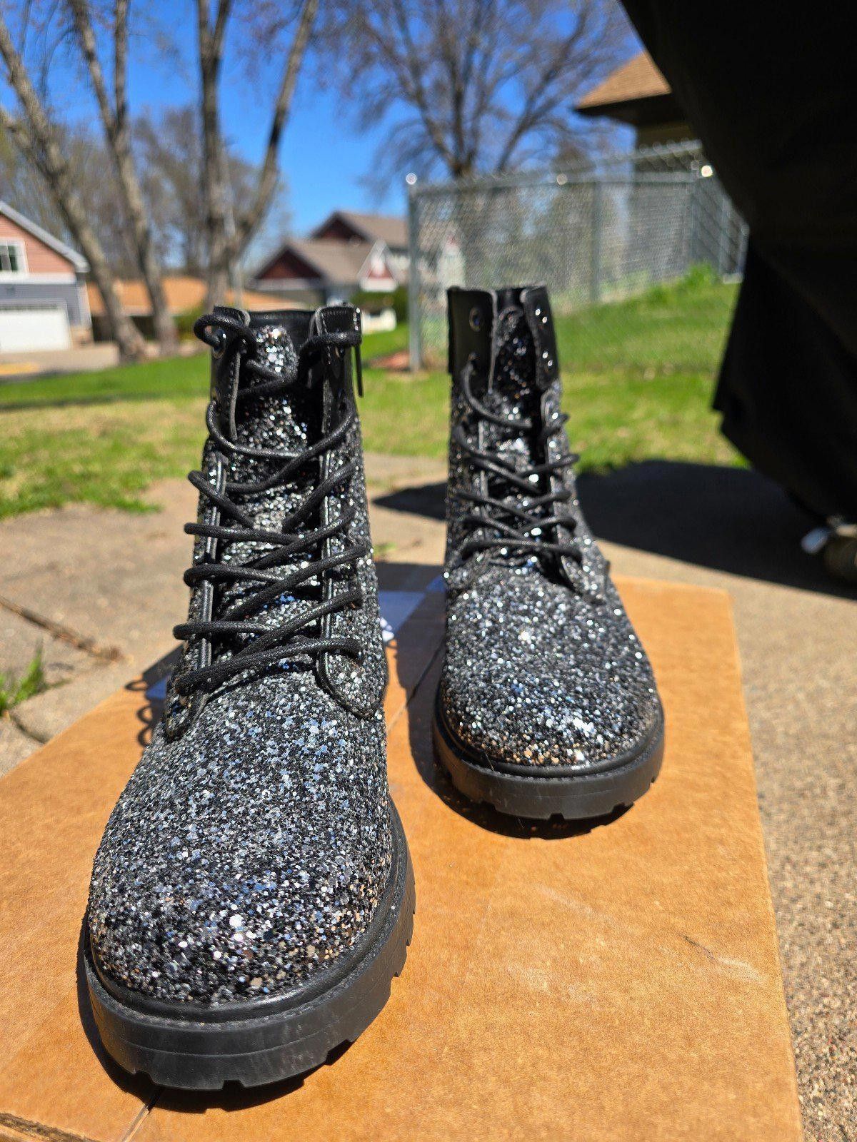 Michael Kors Michael Kors Alistair Glitter Combat Boot Size US 8 / IT 38 - 2 Thumbnail