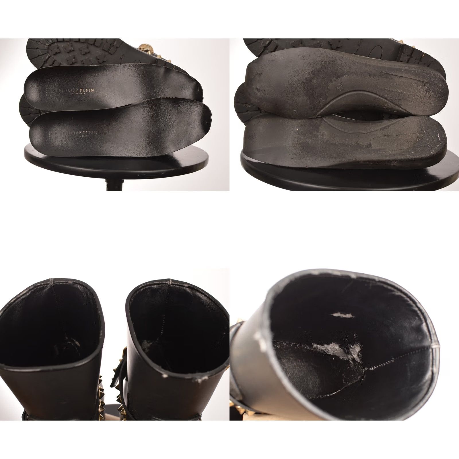 Philipp Plein Philipp Plein Black Rubber Skull Rainproof Ankle Boots Women 39 Boots Rubber Black Skull Rainproof Ankle Boots 39 Women Philippe Plein Size US 9 / IT 39 - 9 Thumbnail