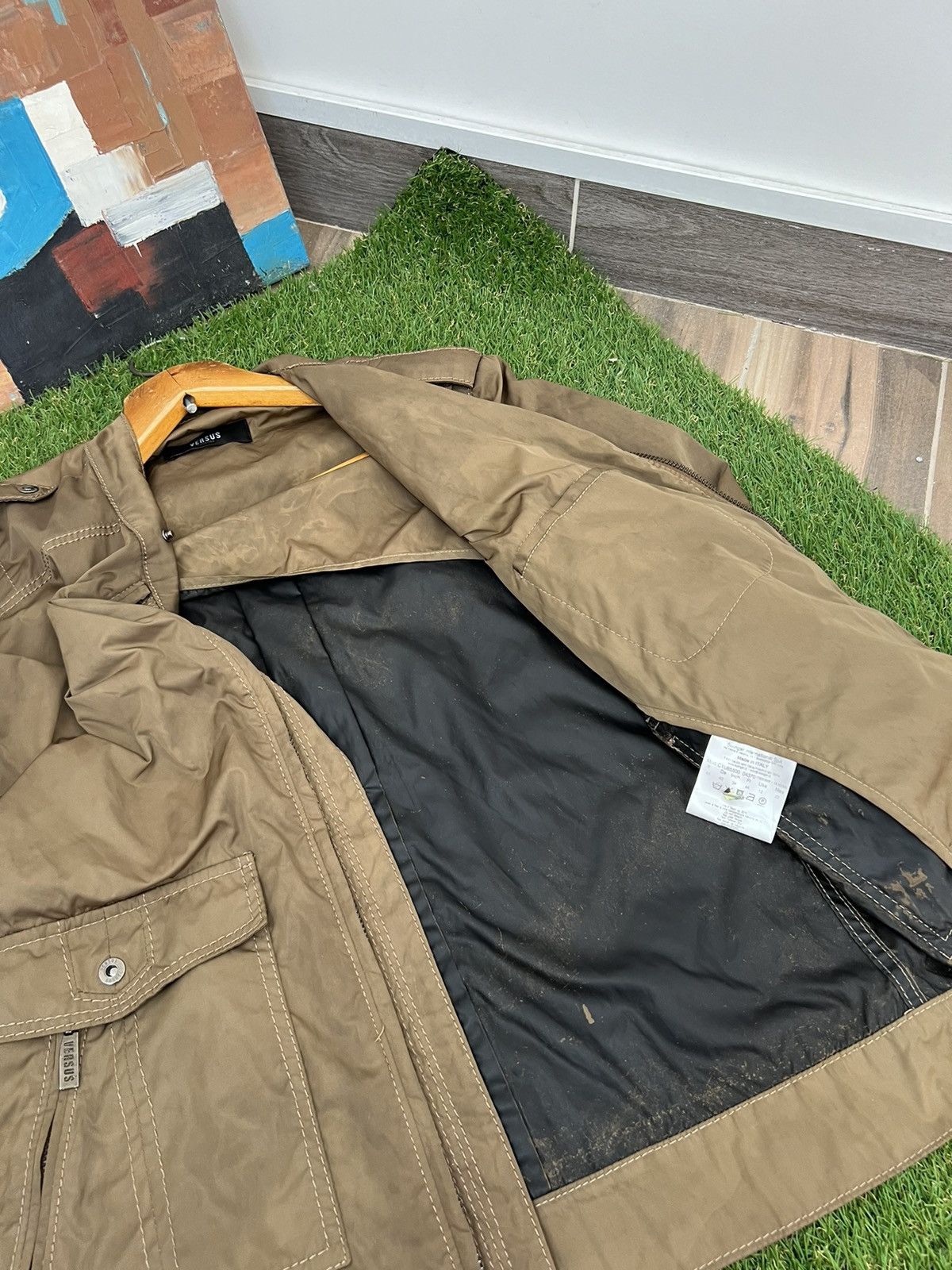Vintage Vintage Versace Versus Nylon Jacket Luxury Bomber Size US M / EU 48-50 / 2 - 15 Thumbnail