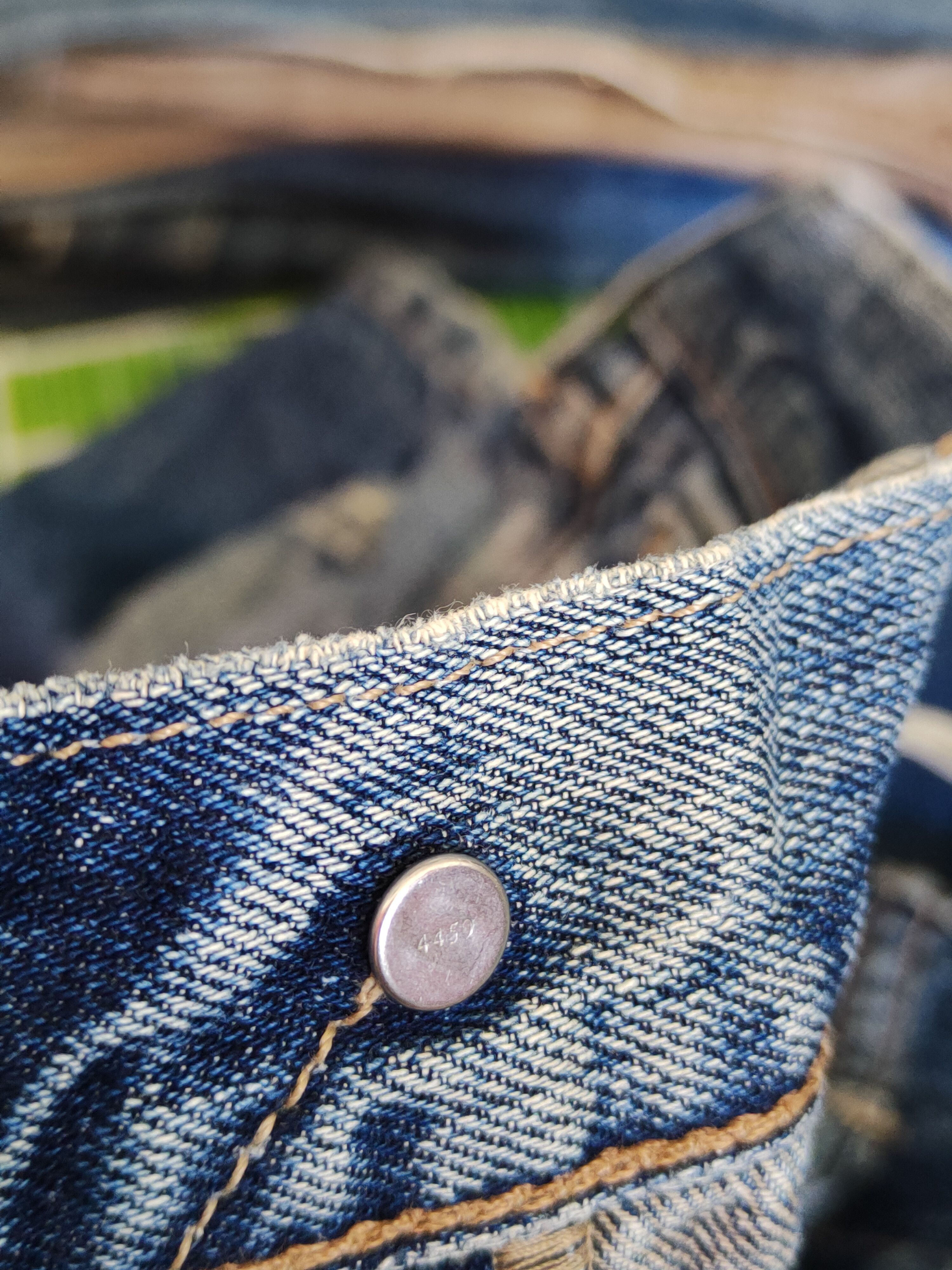 Levi's Levi's Dark Blue Faded Distressed Ripped Jeans #S1647 Size US 34 / EU 50 - 16 Thumbnail