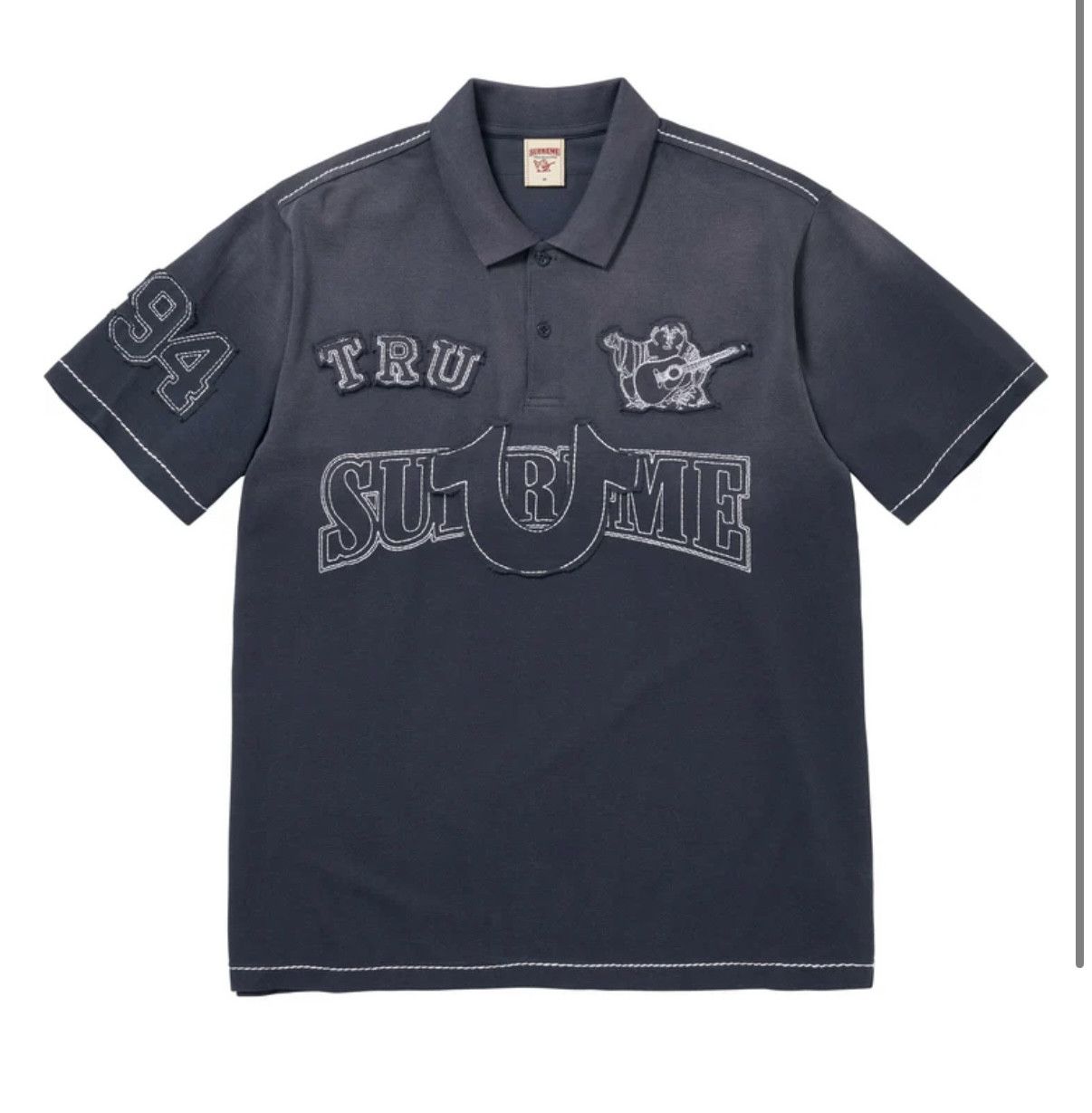 【L】Supreme Twill Appliqué Polo Supreme Twill Appliqué Polo Woodland Camo Men's - FW25 - US