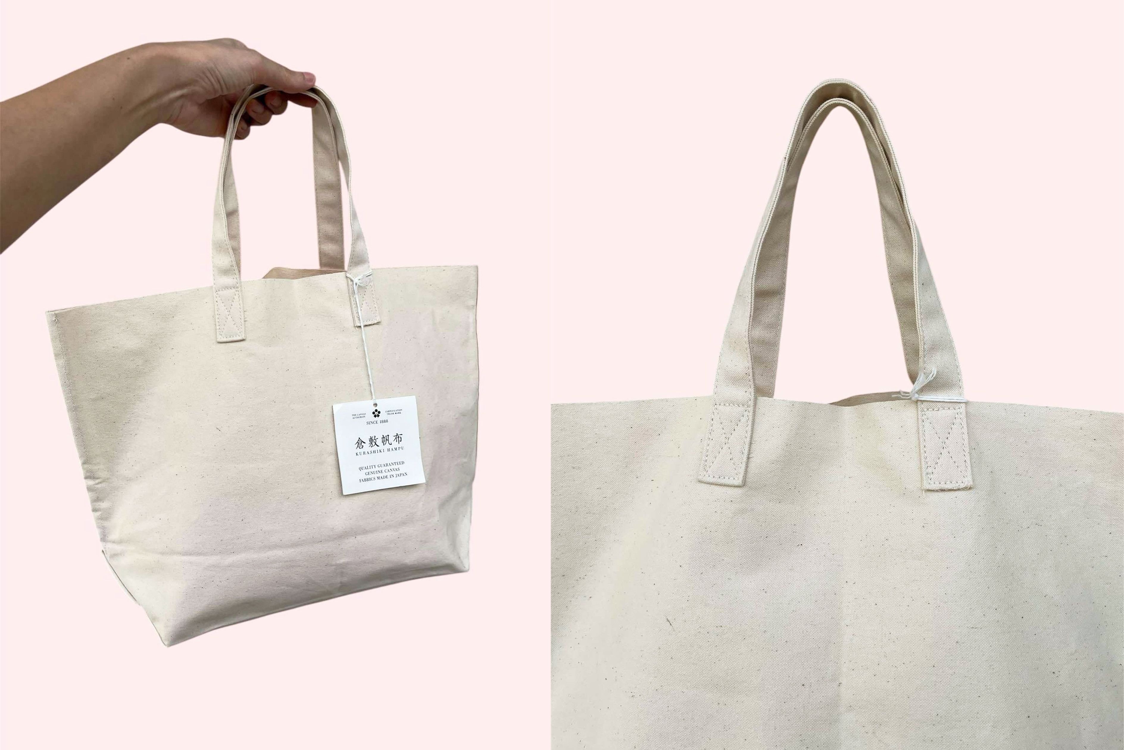 Japanese Brand Deadstock KURASHIKI HAMPU Japanese Canvas Fabric tote bag Size ONE SIZE - 6 Thumbnail