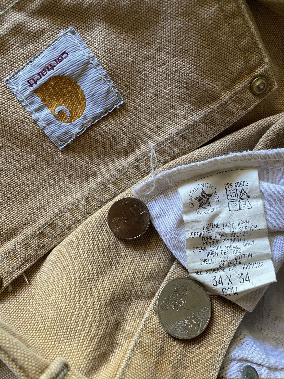 Carhartt Vintage 1995 Carhartt Double knee Carpenter pants Size US 34 / EU 50 - 4 Thumbnail