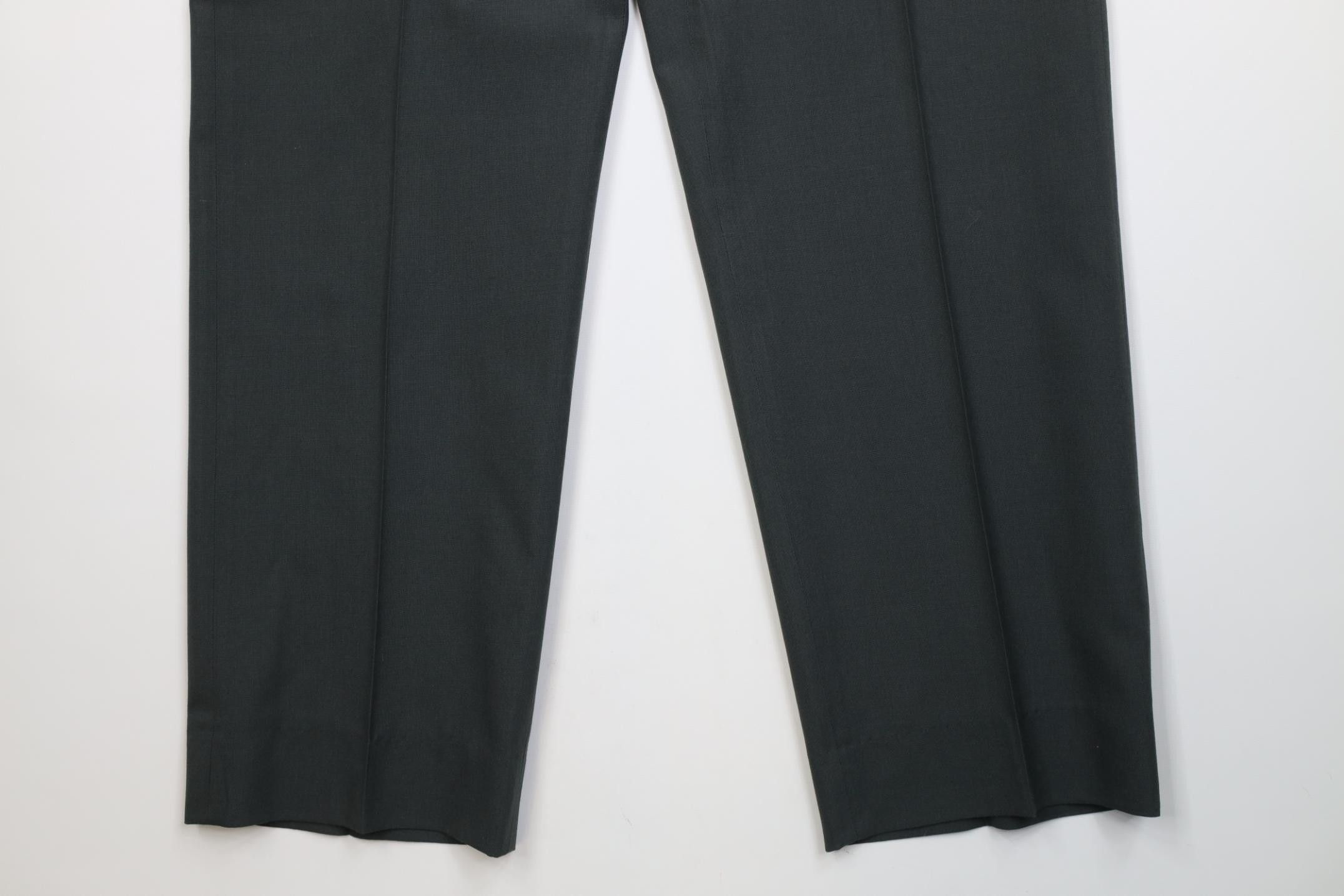 Vintage Vintage 60s Vietnam War Tropical Wool Wide Leg Pants Size US 35 - 4 Thumbnail