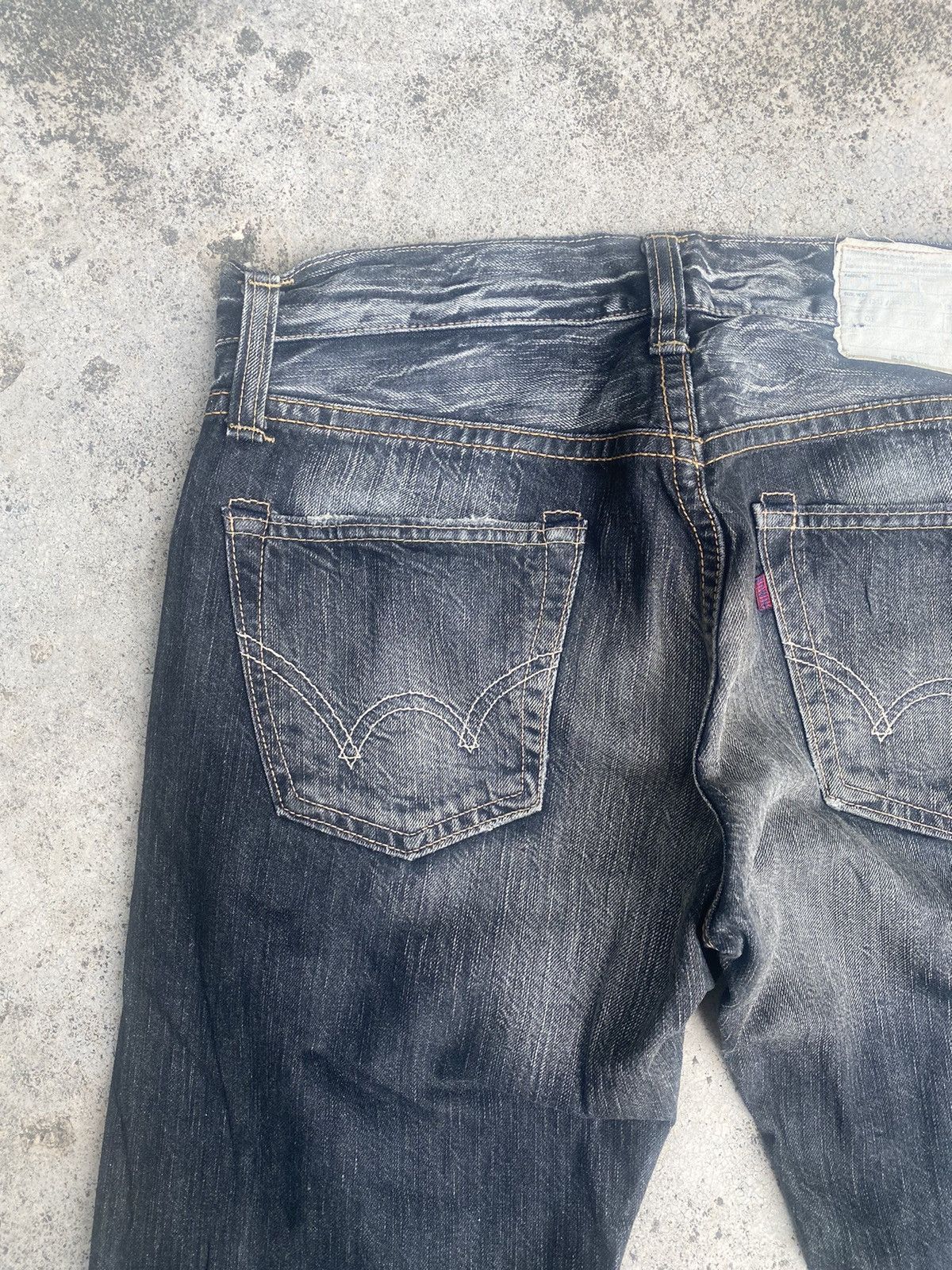 Edwin × Vintage Vintage y2k Edwin Clawmark Straightcut Jeans Size US 31 - 18 Thumbnail