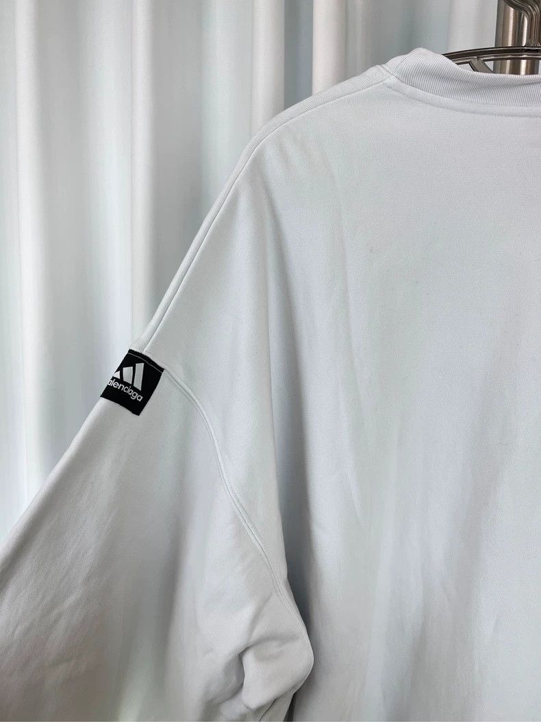 Other Balenciaga Co-branded Embroidered Logo Sweater White Size US L / EU 52-54 / 3 - 4 Thumbnail