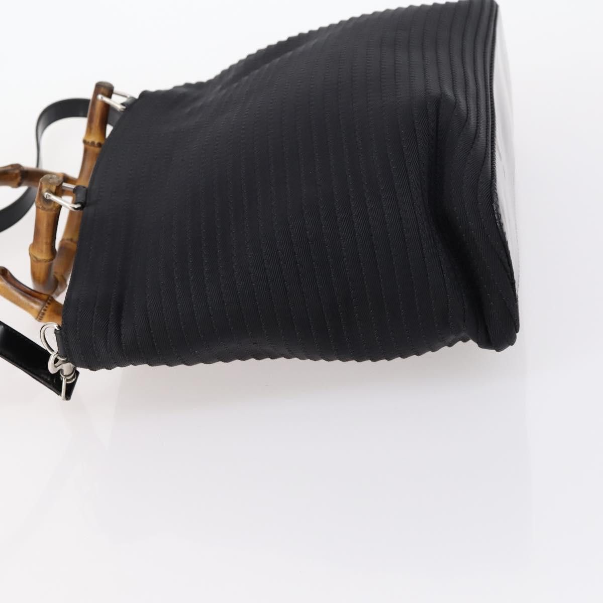 Gucci GUCCI Bamboo Hand Bag Nylon Black Size ONE SIZE - 5 Thumbnail