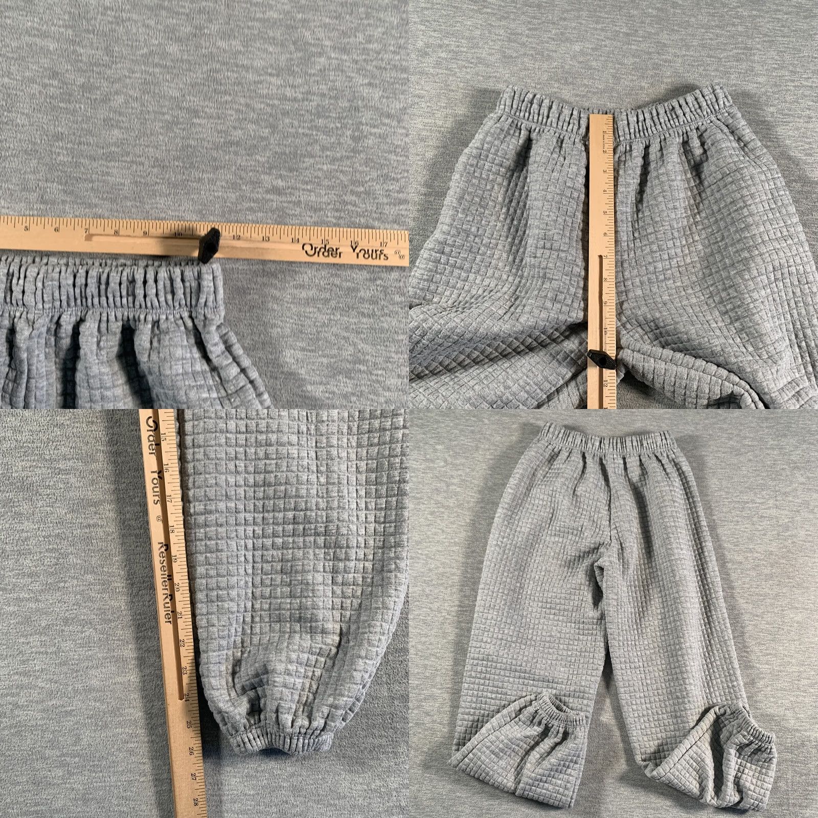 PRINCESS POLLY Princess Polly Pants Womens 4 Gray Waffle Knit Jogger Loungewear Cozy Casual Pants Size 27" / US 4 / IT 40 - 8 Thumbnail