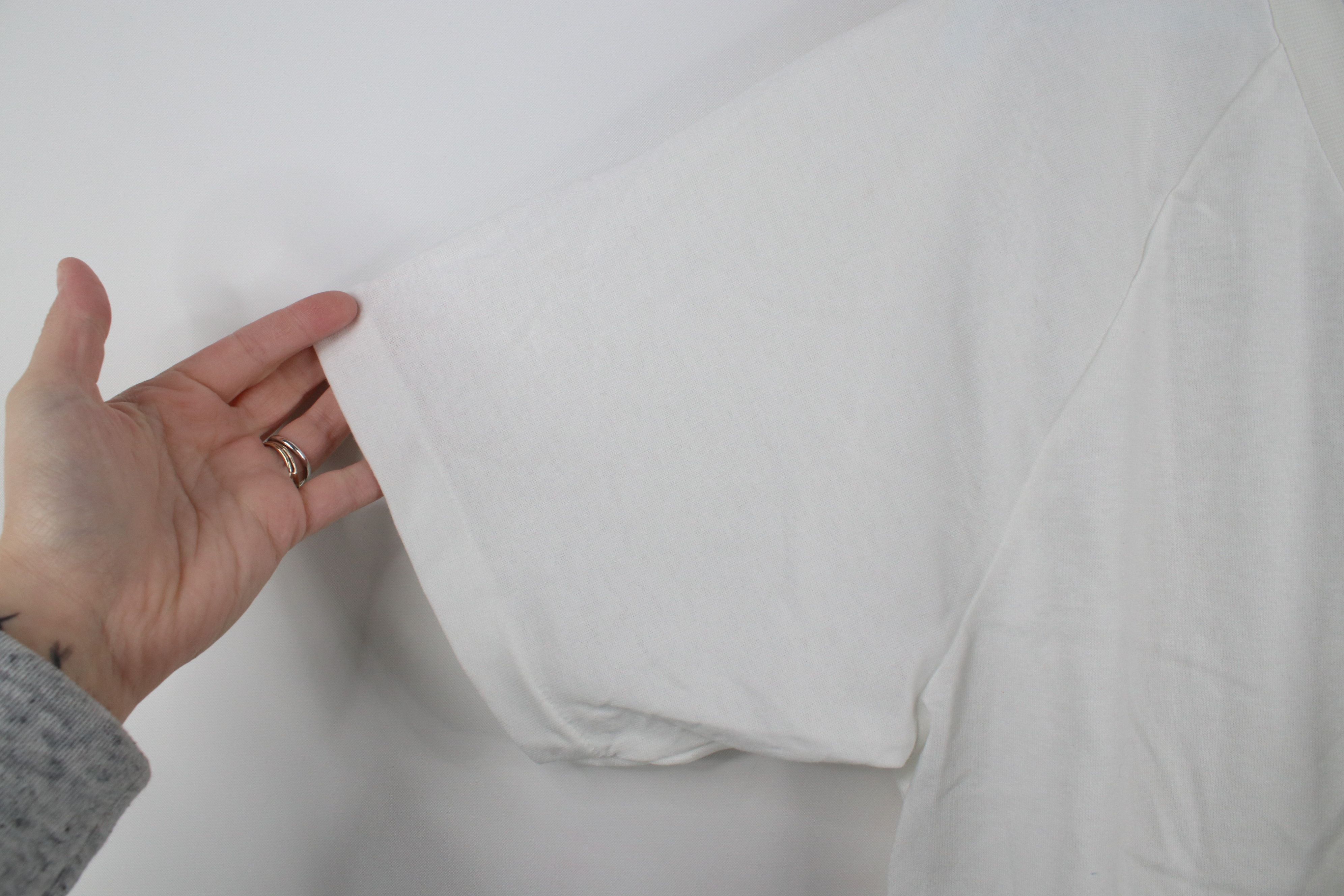 Vintage Deadstock Vintage 90s Streetwear Henley T-Shirt White USA Size US L / EU 52-54 / 3 - 6 Thumbnail