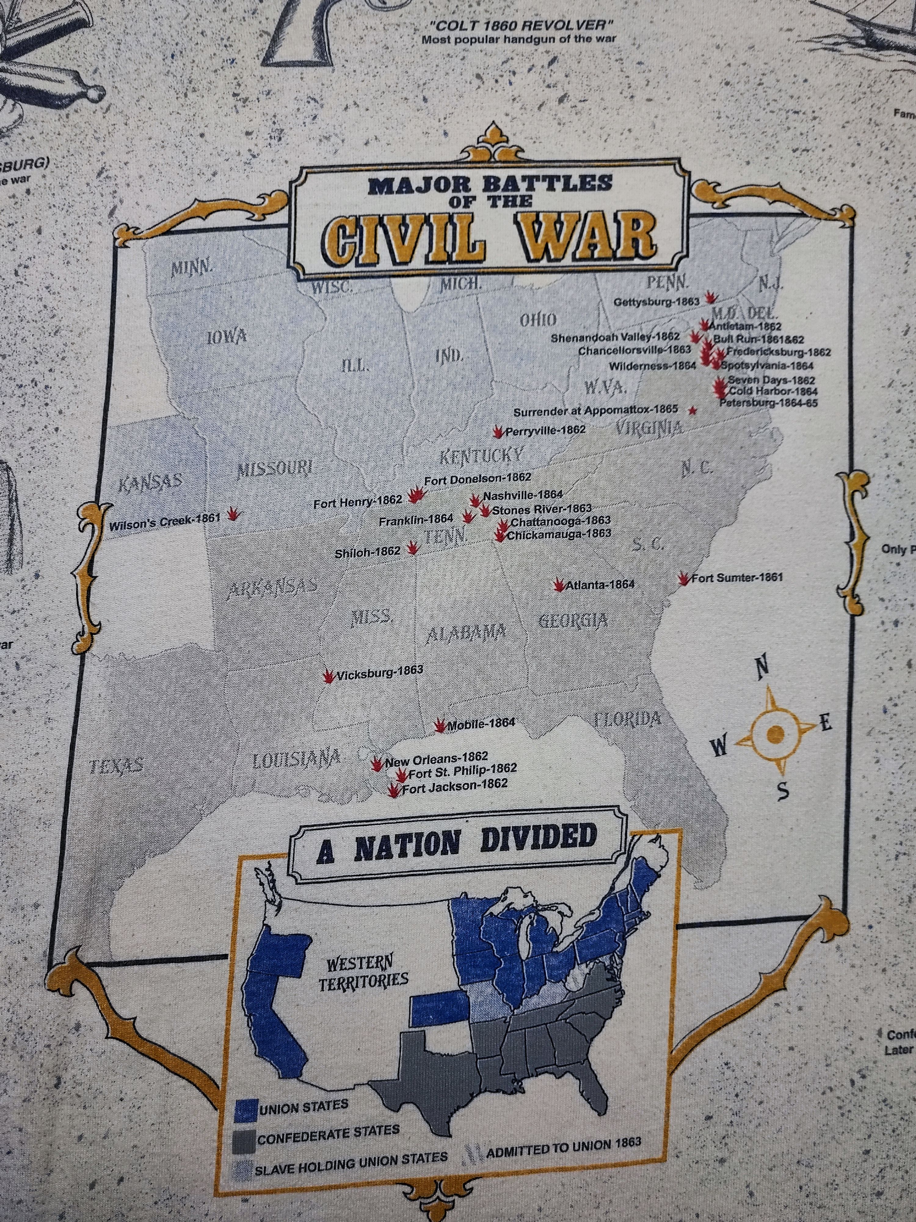 Vintage The Civil War AOP T-Shirt Size US M / EU 48-50 / 2 - 10 Thumbnail
