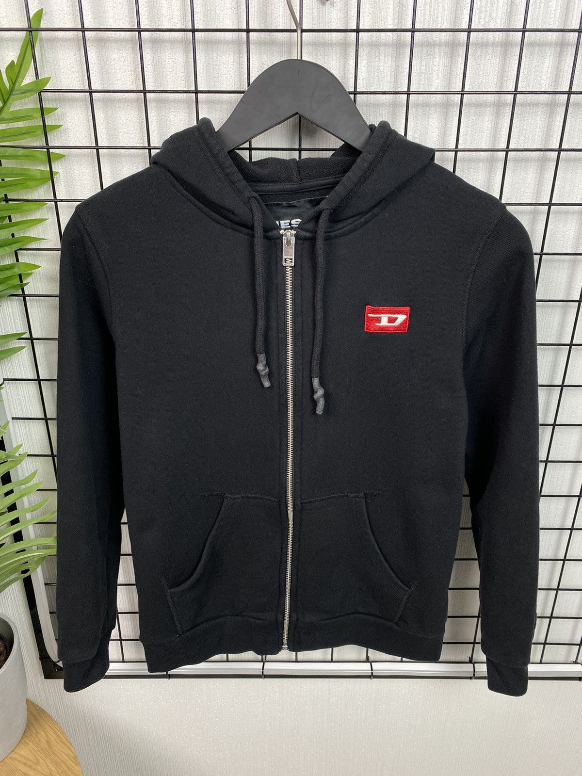 Diesel × Other DIESEL Logo “D” women hoodie S Size Black loungewear Size S / US 4 / IT 40 - 1 Thumbnail