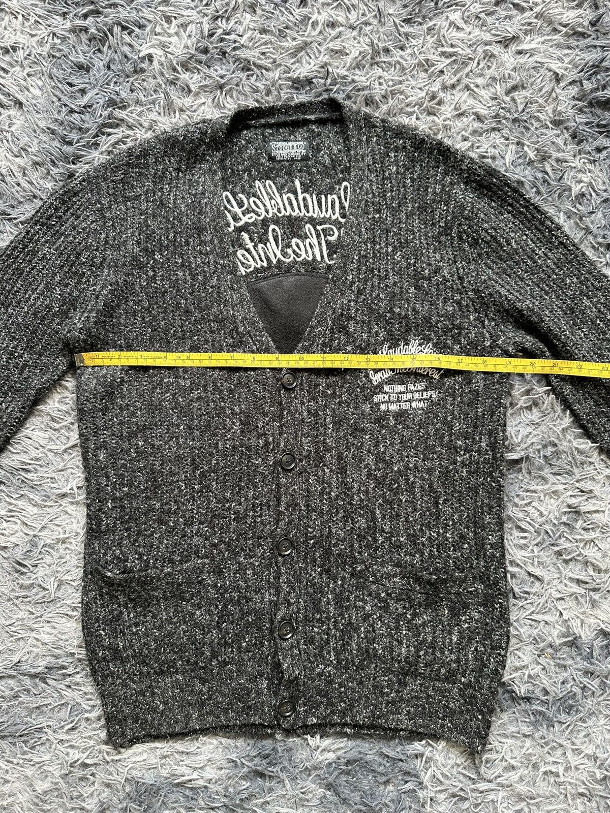 If Six Was Nine Stooges & Co Wool Knit Cardigan Size US M / EU 48-50 / 2 - 14 Thumbnail