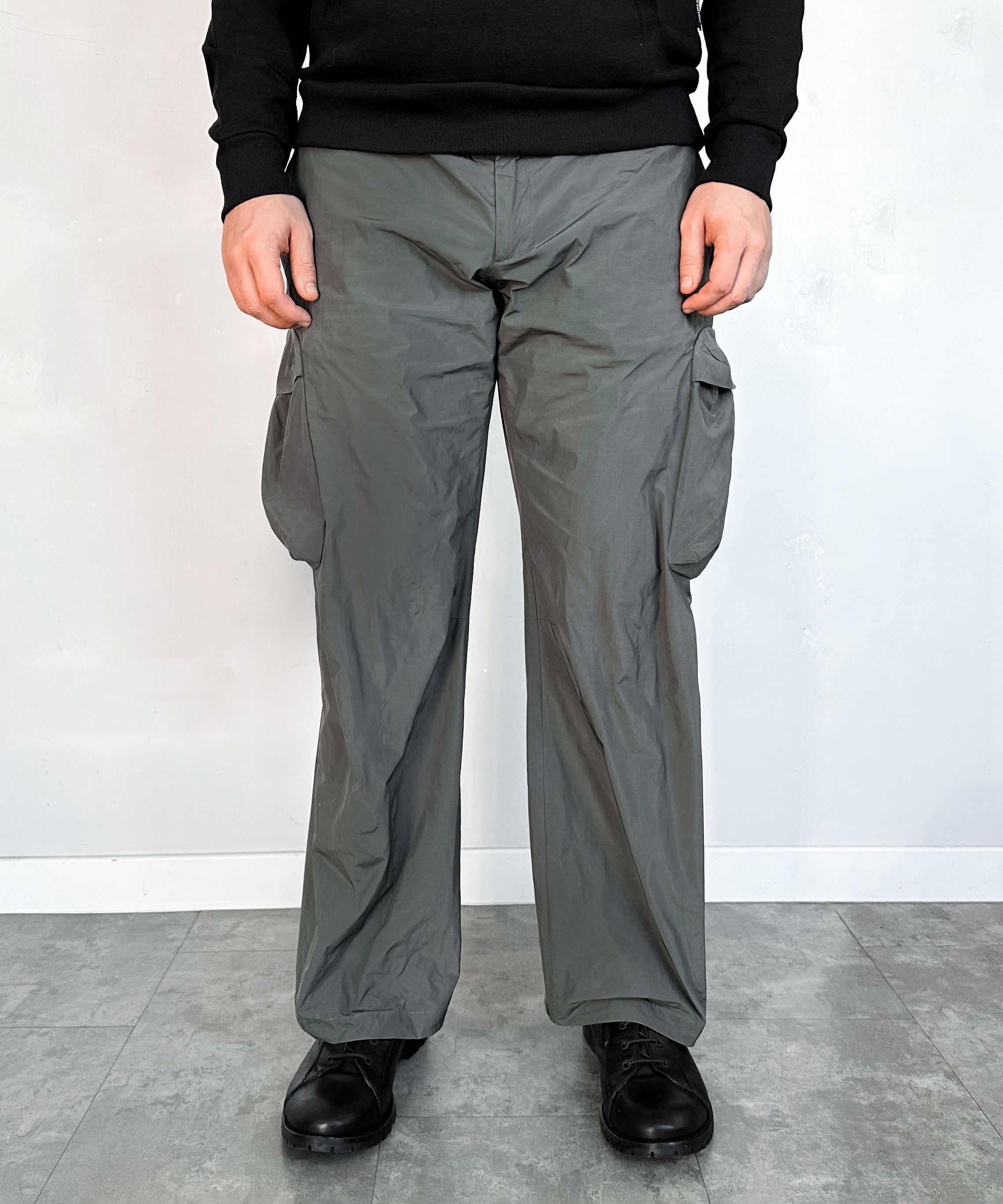 Prada 🔴 PRADA Cargo Pants Nylon Khaki Green Vintage Transformer Size US 40 / EU 56 - 11 Thumbnail