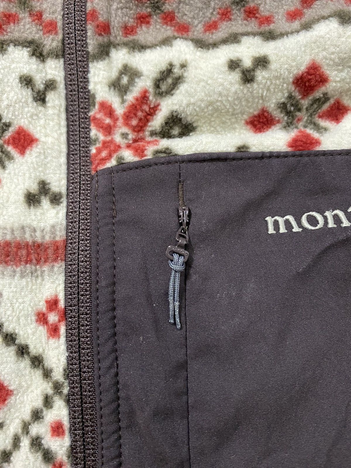 Montbell 1990s Fleece native vertical pocket jacket Size US M / EU 48-50 / 2 - 6 Thumbnail