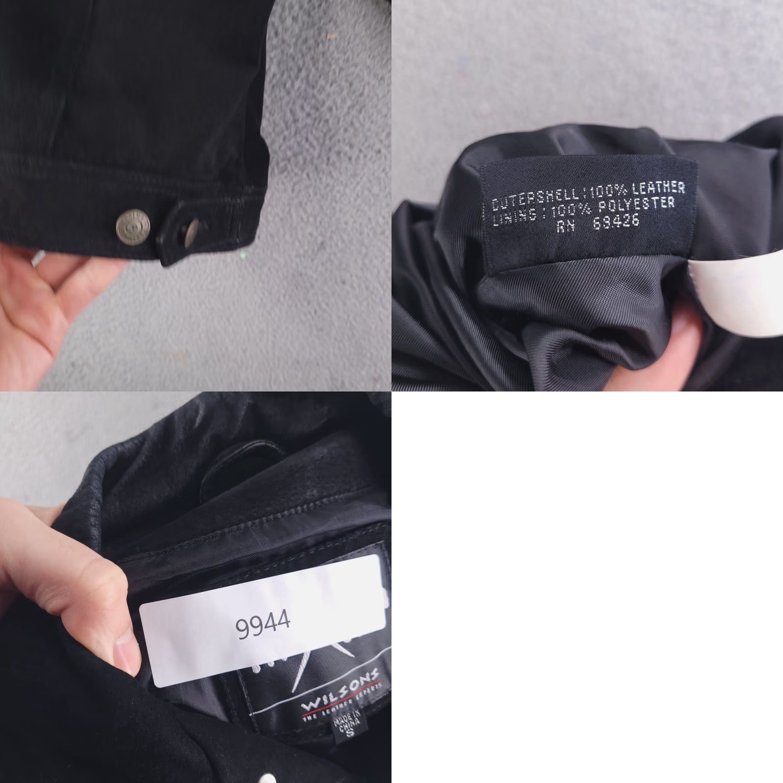 Wilson Wilson Jacket Womens Medium Black Leather Maxima Real Genuine Crop Semi Crop Size M / US 6-8 / IT 42-44 - 9 Thumbnail